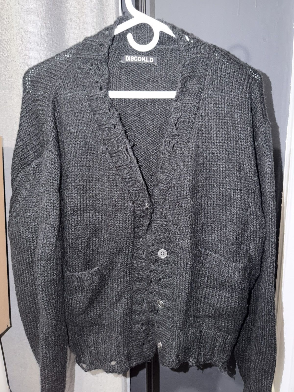K-Two Studios Discontd BLACK KNIT CARDIGAN Size US S / EU 44-46 / 1 - 2 Thumbnail