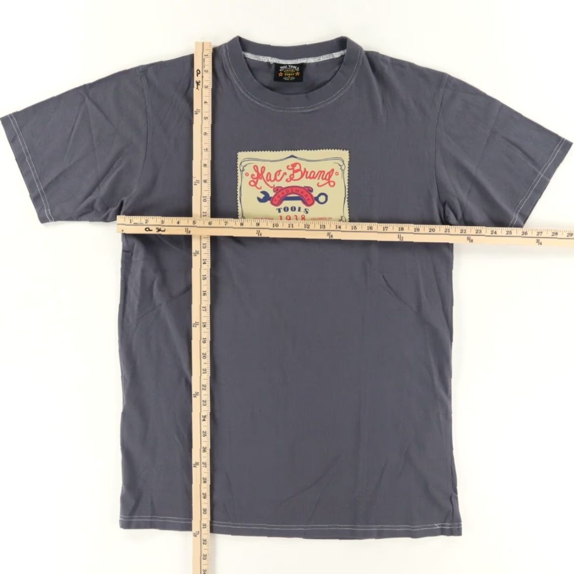 Vintage Mac Tools Patch Solid T-Shirt Gray Men M Shirt Size US M / EU 48-50 / 2 - 3 Thumbnail