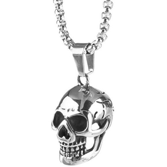 Other Men’s Gold Skull Pendant Necklace Size ONE SIZE - 3 Thumbnail