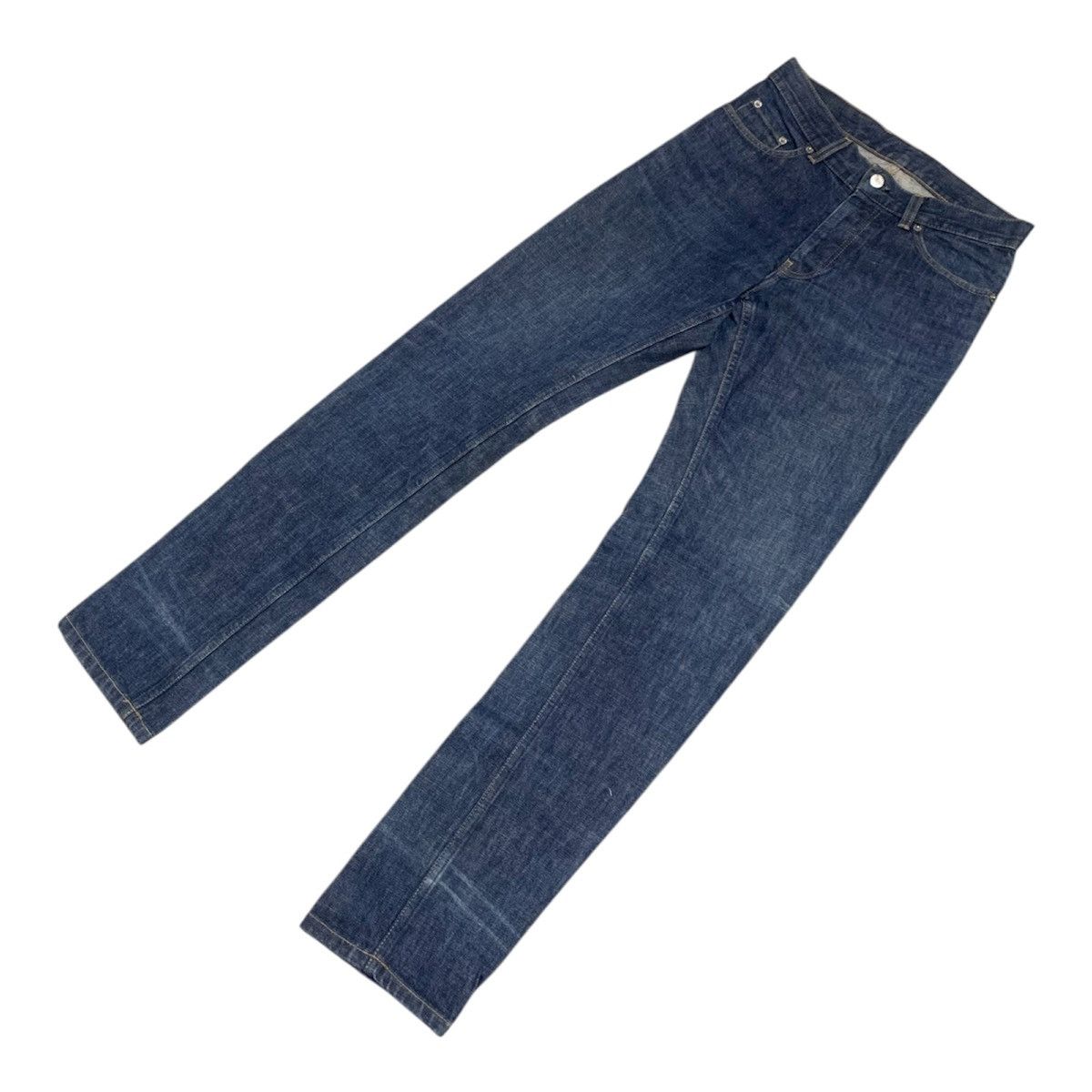 Helmut Lang Classic Denim Slim Cut Button Fly Indigo Jeans W30 L33 Size US 30 / EU 46 - 4 Thumbnail