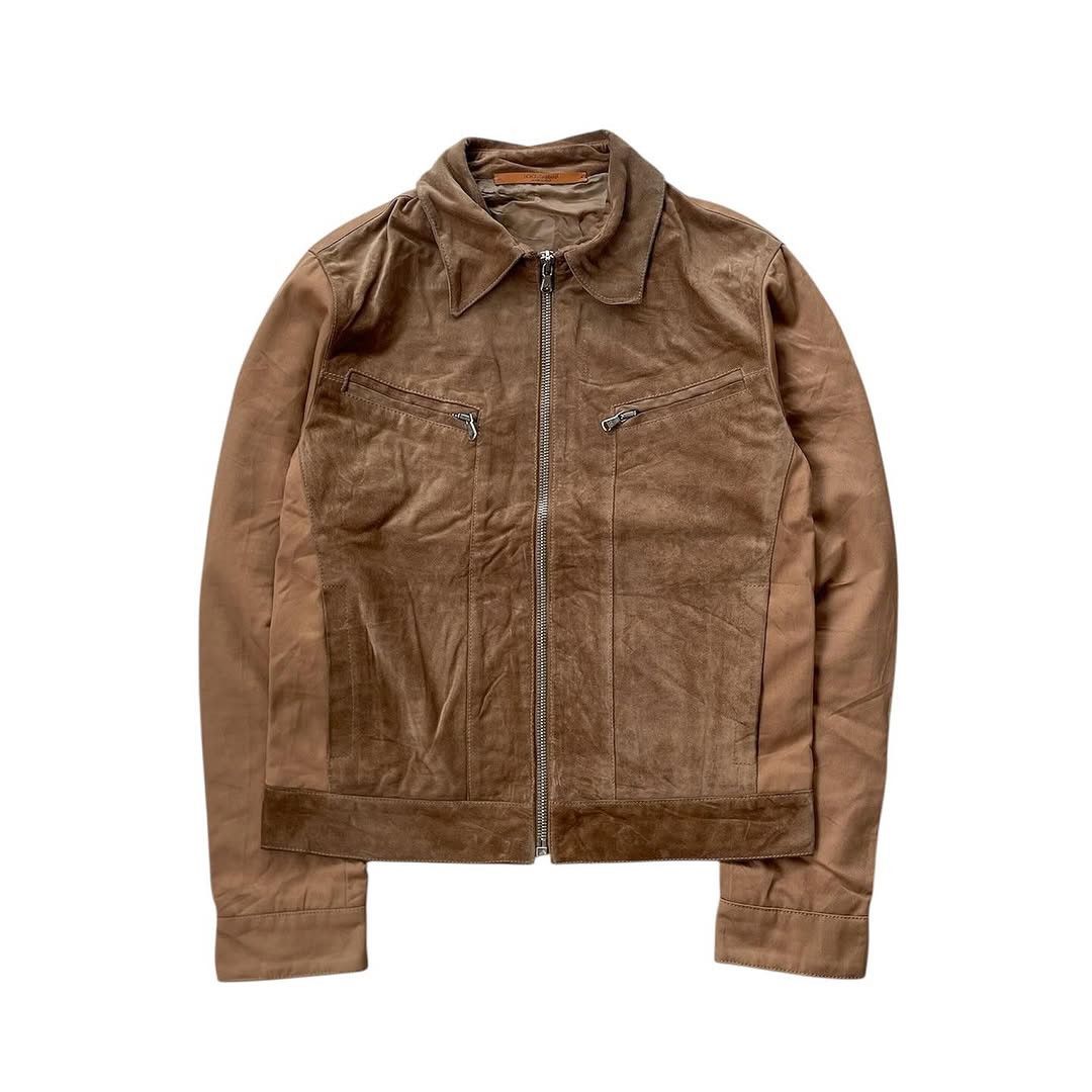Dolce & Gabbana ⚡️QUICKSALE⚡️00’s Archive Dolce & Gabbana Camel Suede Jacket Size US M / EU 48-50 / 2 - 1 Thumbnail