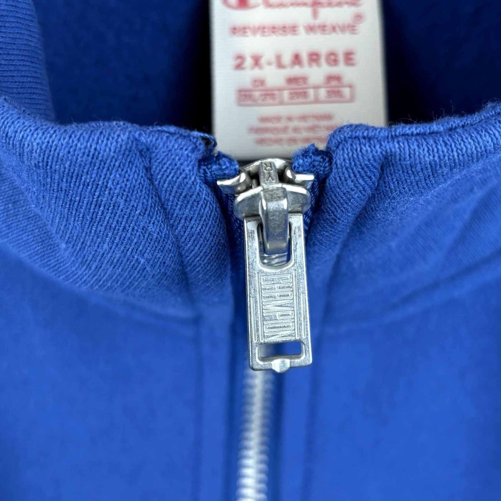 Champion Champion Sweatshirt Mens 2XL Blue 1/4 Zip Pullover Reverse Weave Long Sleeve Zip Crew Neck Logo Vintage: No Size US XXL / EU 58 / 5 - 5 Thumbnail