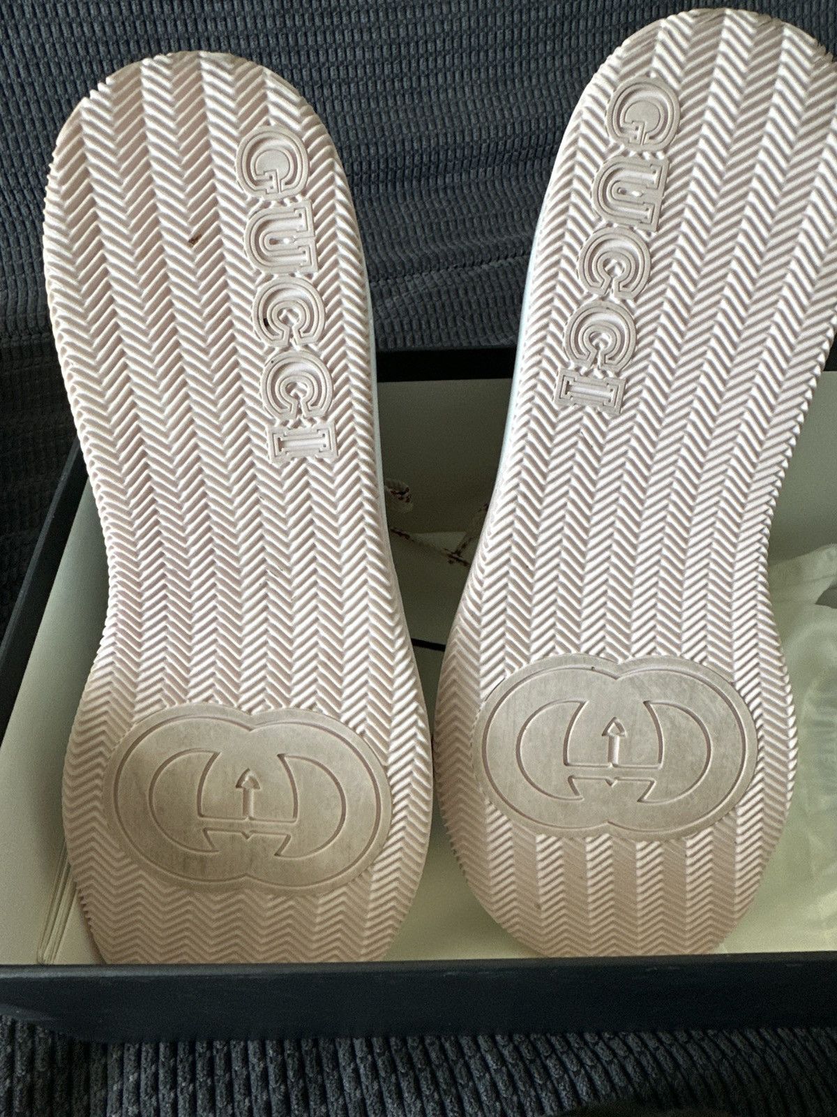 Gucci GUCCI White Web Lace Up Leather Agrado Boat Shoes Size 9-9.5 Size US 9 / EU 42 - 7 Thumbnail