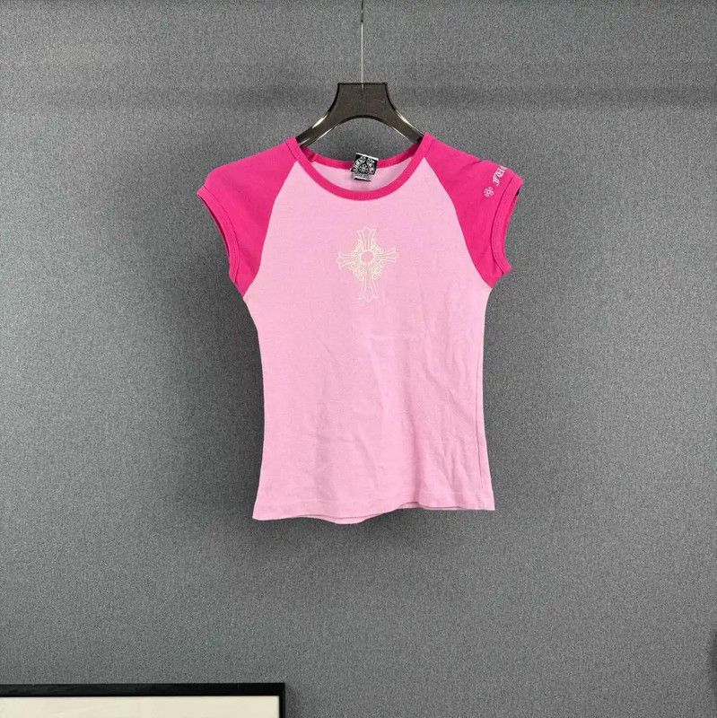 Chrome Hearts Chrome Hearts Pink Women's T-Shirt Size S 0089 Size S / US 4 / IT 40 - 1 Thumbnail
