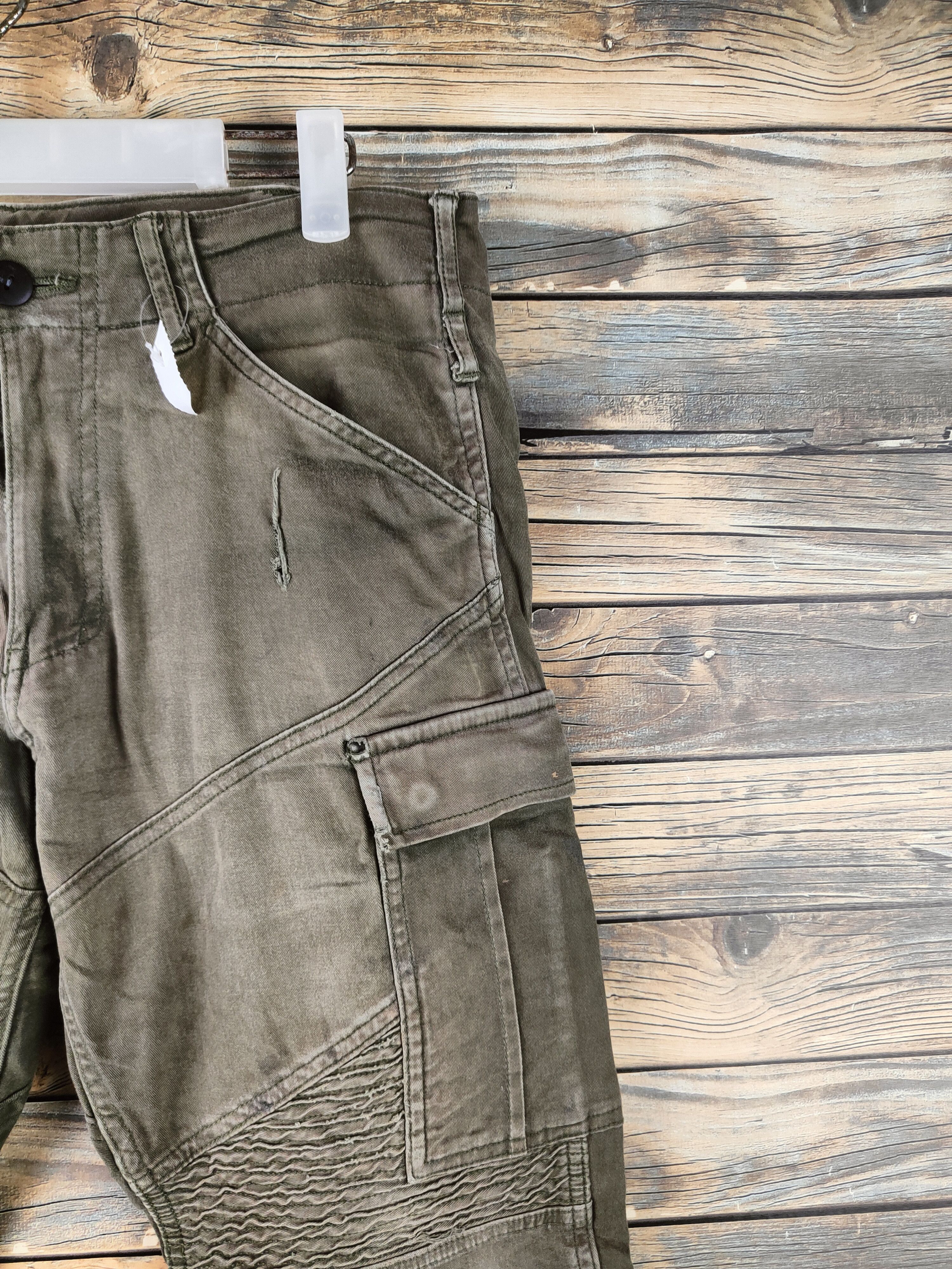 Japanese Brand DL Gladiator Olive Multipocket Cargo Pants #46-400 Size US 32 / EU 48 - 5 Thumbnail