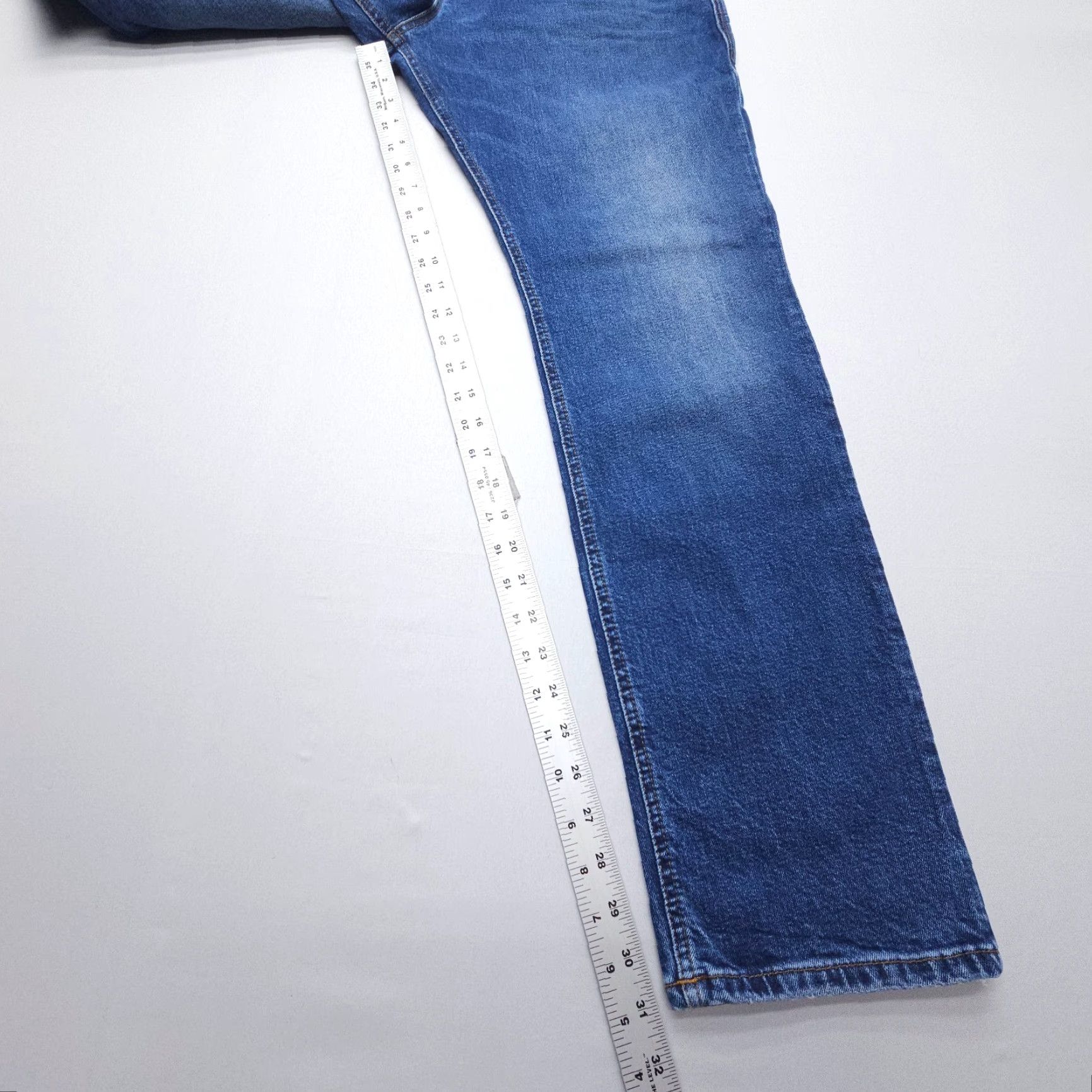 Vintage VINTAGE Joop! Mitch Slim Straight Jeans Mens 38 x 32 Dark Wash Y2K Blue Stretch Modern Size US 38 / EU 54 - 6 Thumbnail
