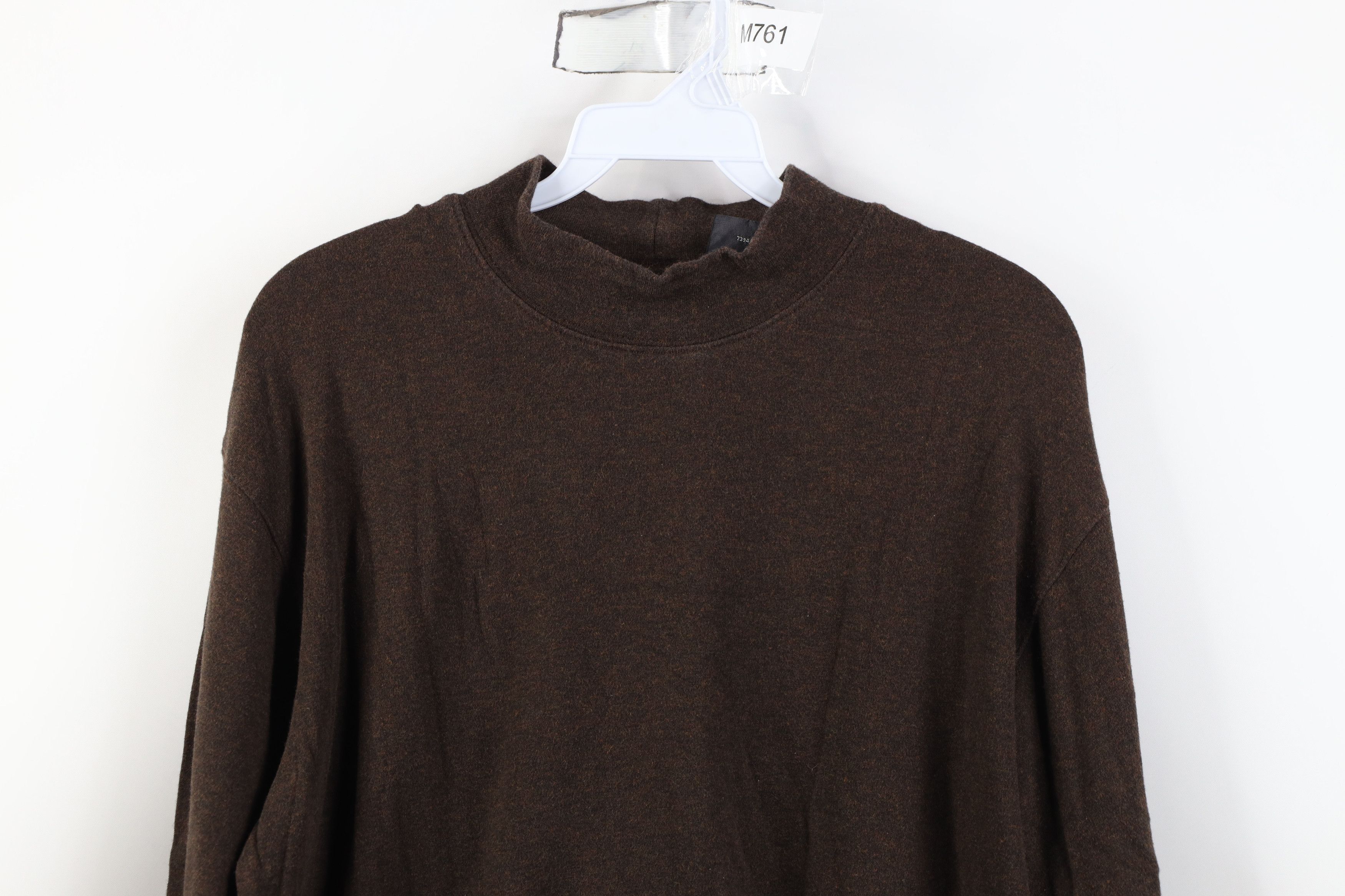 Vintage Vintage 90s Y2K Streetwear Mock Neck Long Sleeve T-Shirt Size US M / EU 48-50 / 2 - 2 Thumbnail