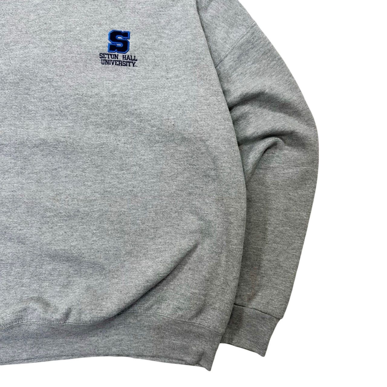 Vintage Vintage 90s Seton Hall University Patch College Sweater Size US XL / EU 56 / 4 - 3 Thumbnail