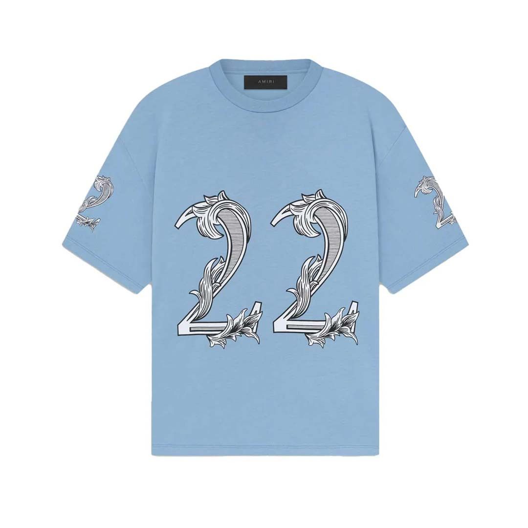 Amiri Overd 22 Tee Ashley Blue Size US S / EU 44-46 / 1 - 1 Preview