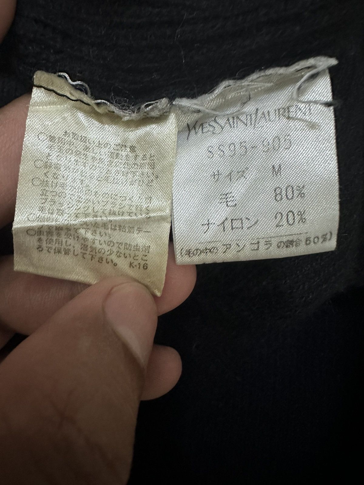 Vintage × Yves Saint Laurent YSL Yves Saint Laurent Mohair Turtle Neck Sweater Size US M / EU 48-50 / 2 - 4 Thumbnail