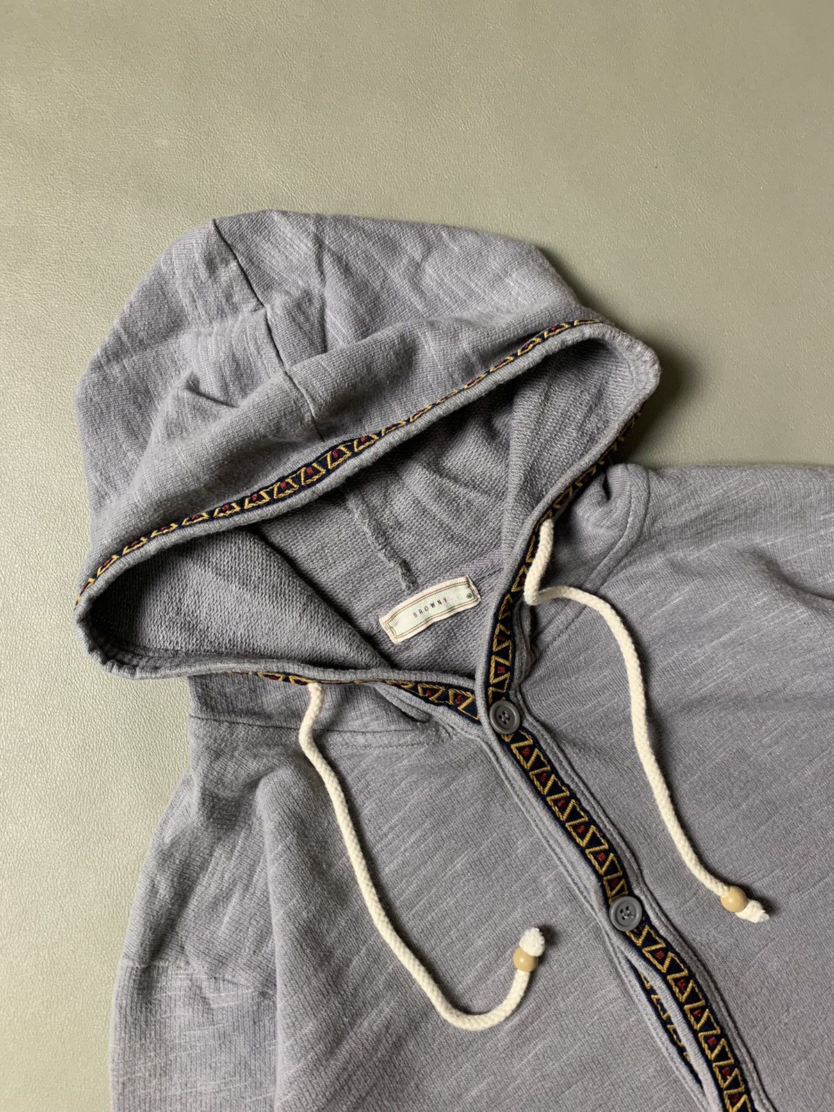 If Six Was Nine × Japanese Brand × Le Grande Bleu (L.G.B.) Browny Double Pocket Button Hoodie Size US M / EU 48-50 / 2 - 5 Thumbnail