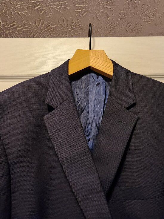 Joseph Abboud Joseph ABBOUD men's navy 100%wool sport coat blazer 50R Size 50R - 1 Thumbnail