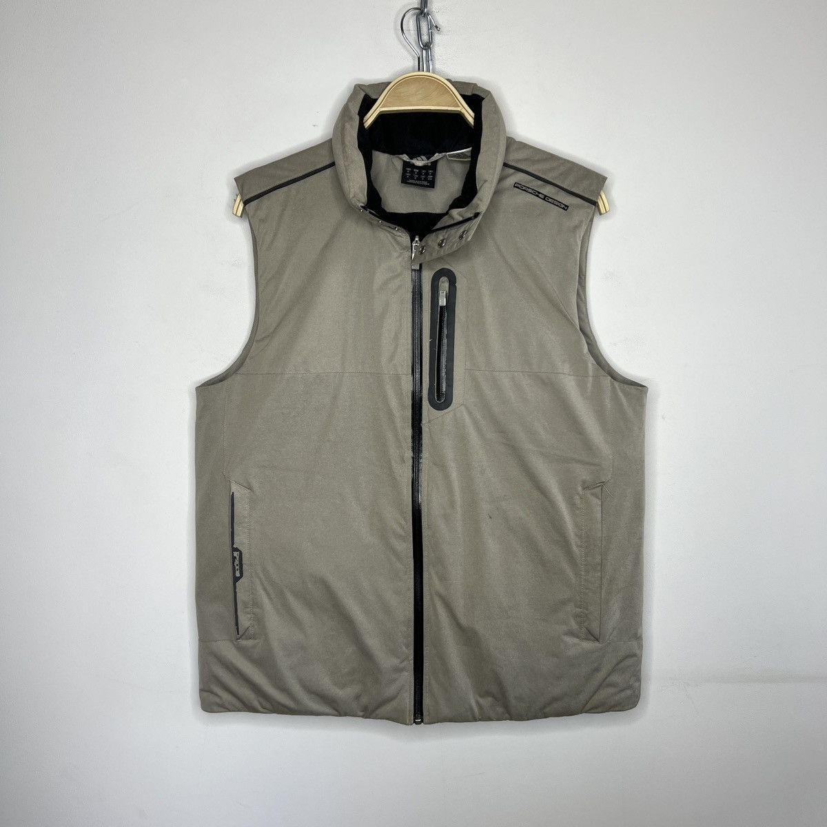 Porsche Design Adidas P5000 Grey Puffer Down Vest Jacket