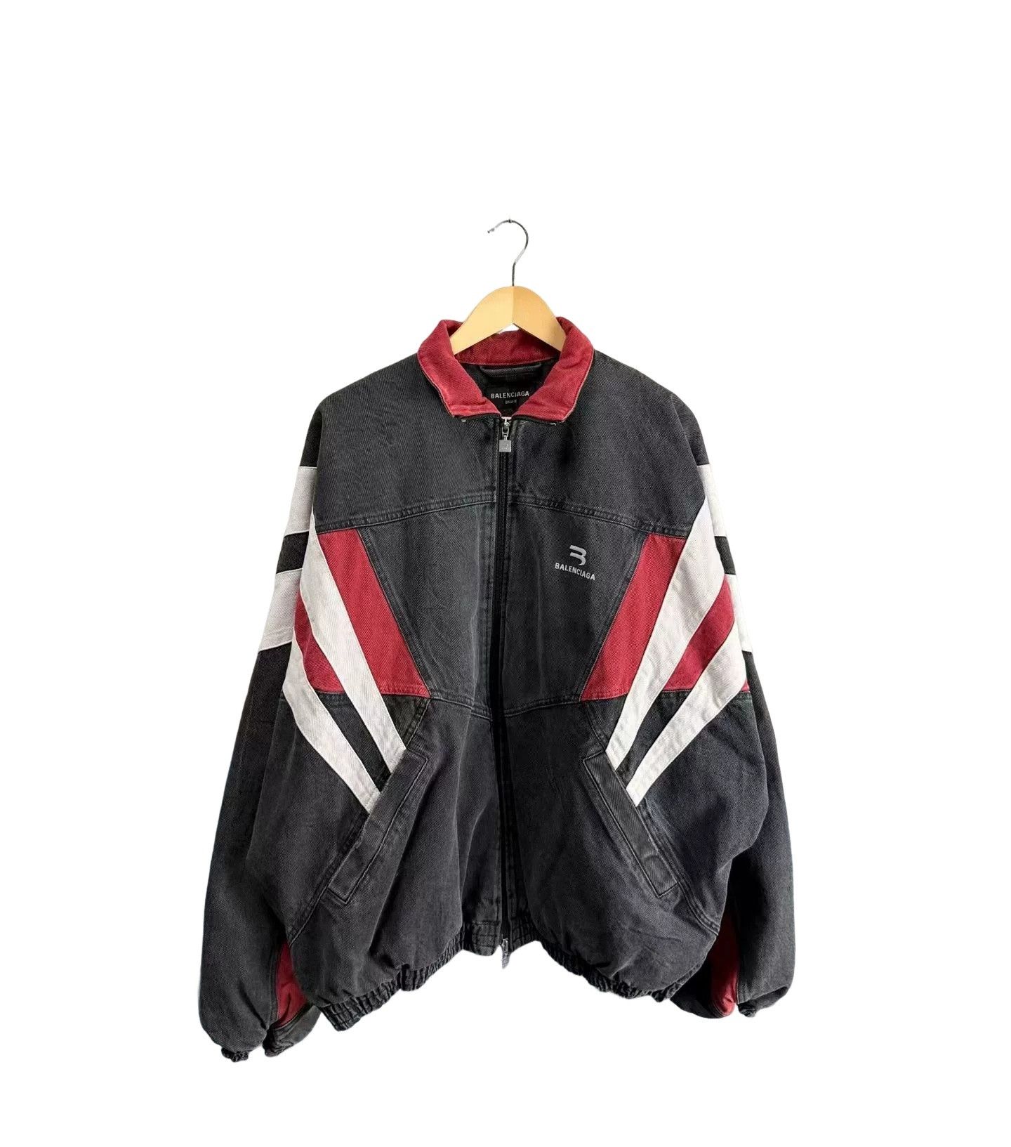 Balenciaga Balenciaga Colorblock Denim Jacket Size 3 Size US L / EU 52-54 / 3 - 1 Thumbnail