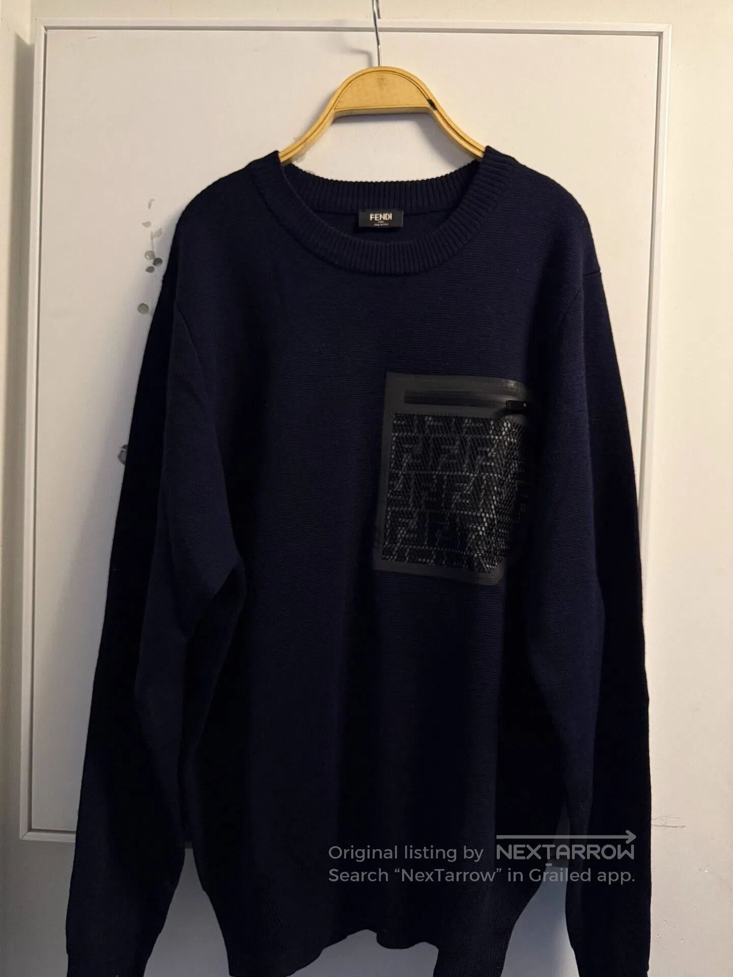 Fendi Fendi Pocket Detail Long Sleeve Sweater. Size US L / EU 52-54 / 3 - 2 Thumbnail