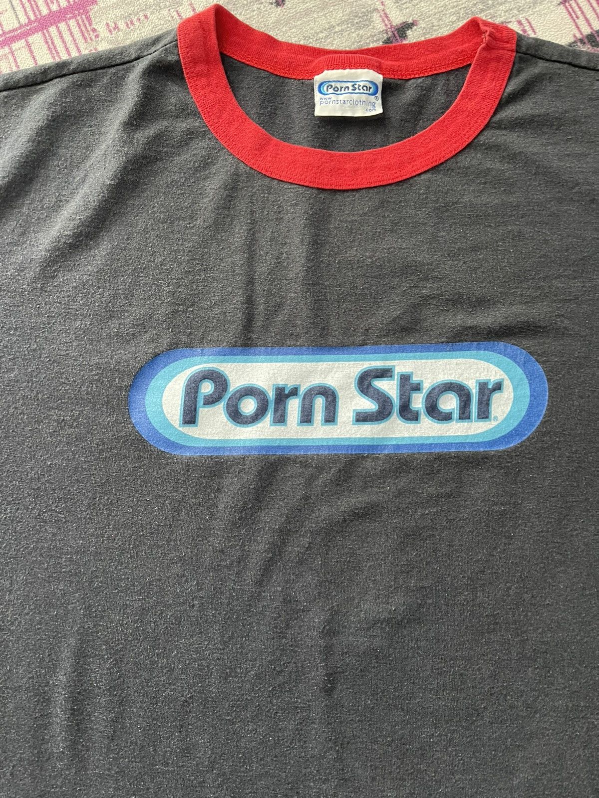 Vintage VINTAGE 90S PORNSTAR BRAND PORN THRASHED OG LOGO VERY RARE Size US XL / EU 56 / 4 - 2 Thumbnail