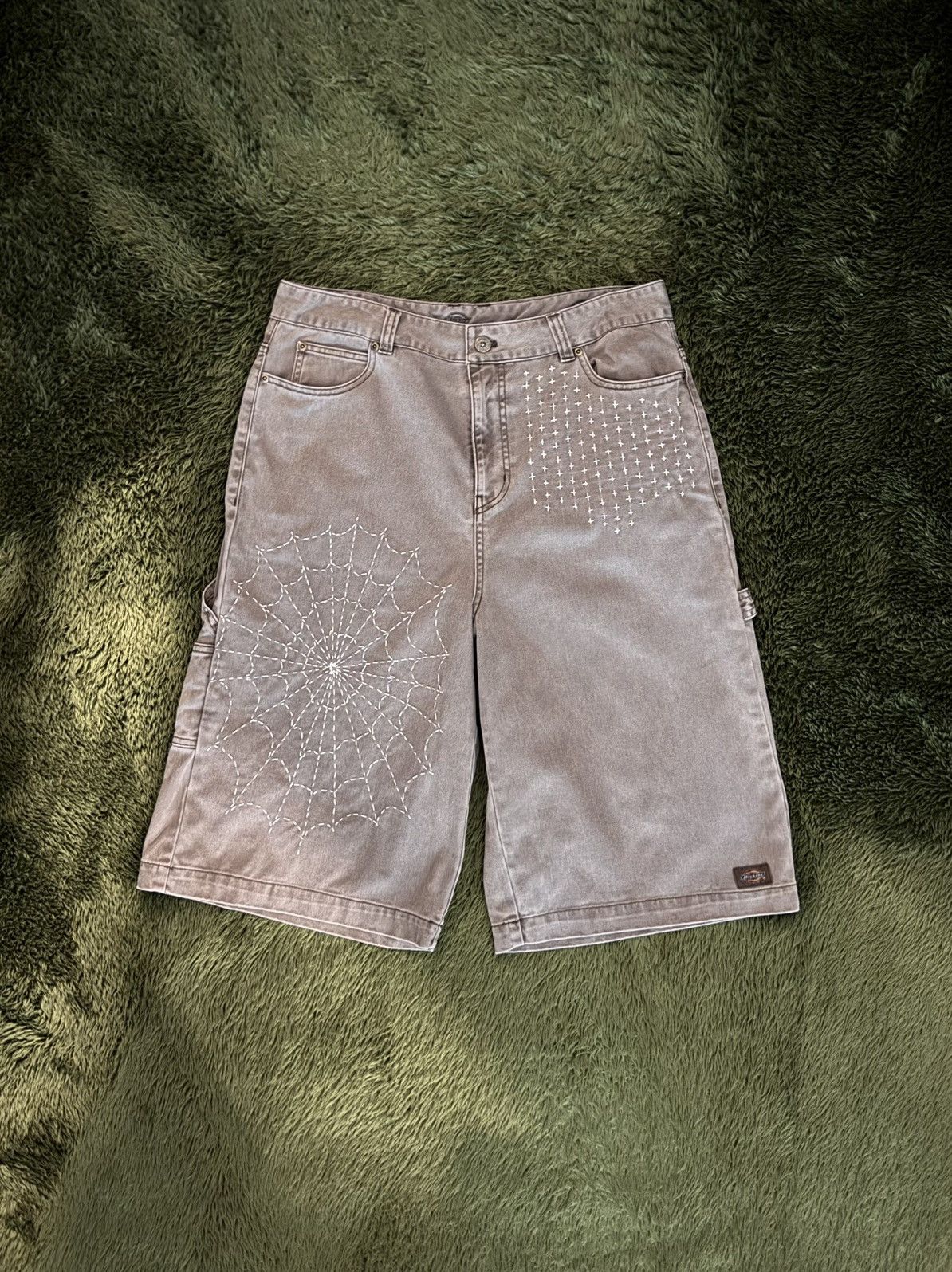 Dickies [XL] Dickies Japanese Sashiko Custom Spider Carpenter Shorts Size US 36 / EU 52 - 1 Thumbnail