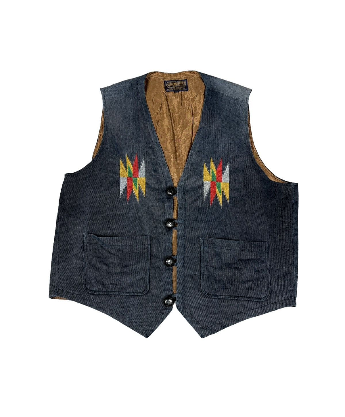Native Cubic Measure Najavo Vest. J0152 Size US M / EU 48-50 / 2 - 1 Thumbnail