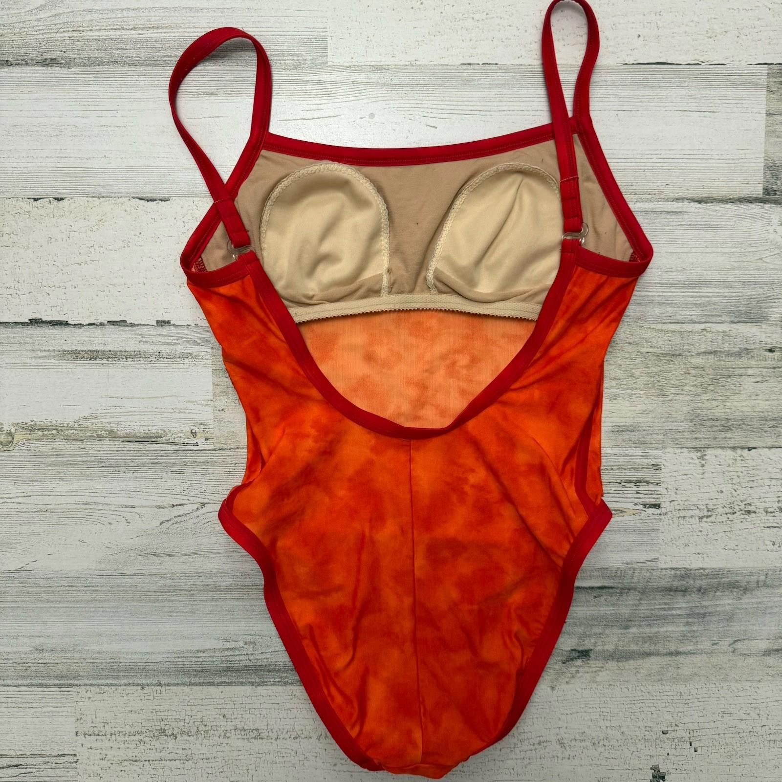 Jagermeister Vintage JAG high Leg Ut One Piece Orange One Piece Swimsuit Size ONE SIZE - 2 Thumbnail