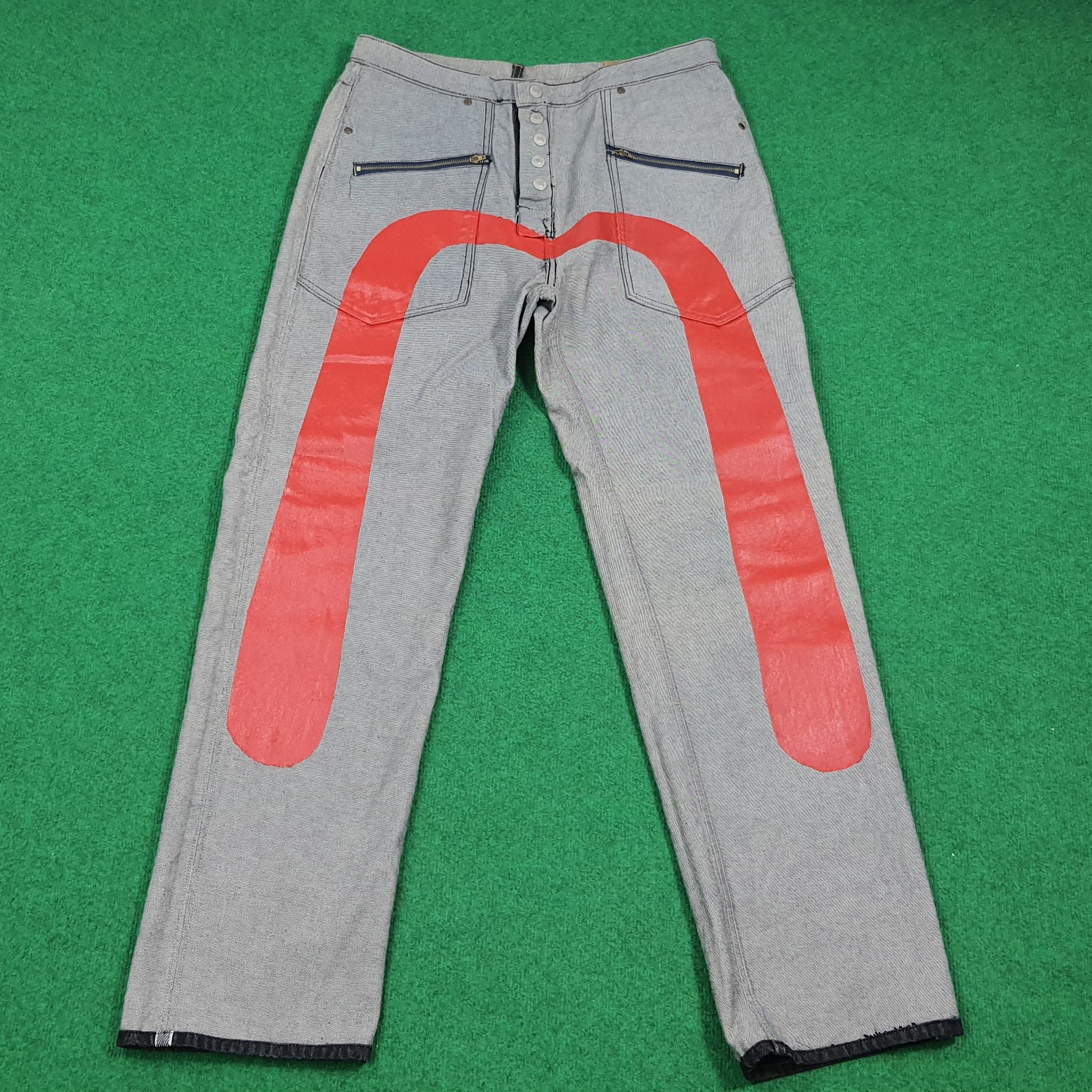 Evisu Vintage Evisu Paris Selvedge Reversible Custom Daicock Jeans Size US 35 - 9 Thumbnail