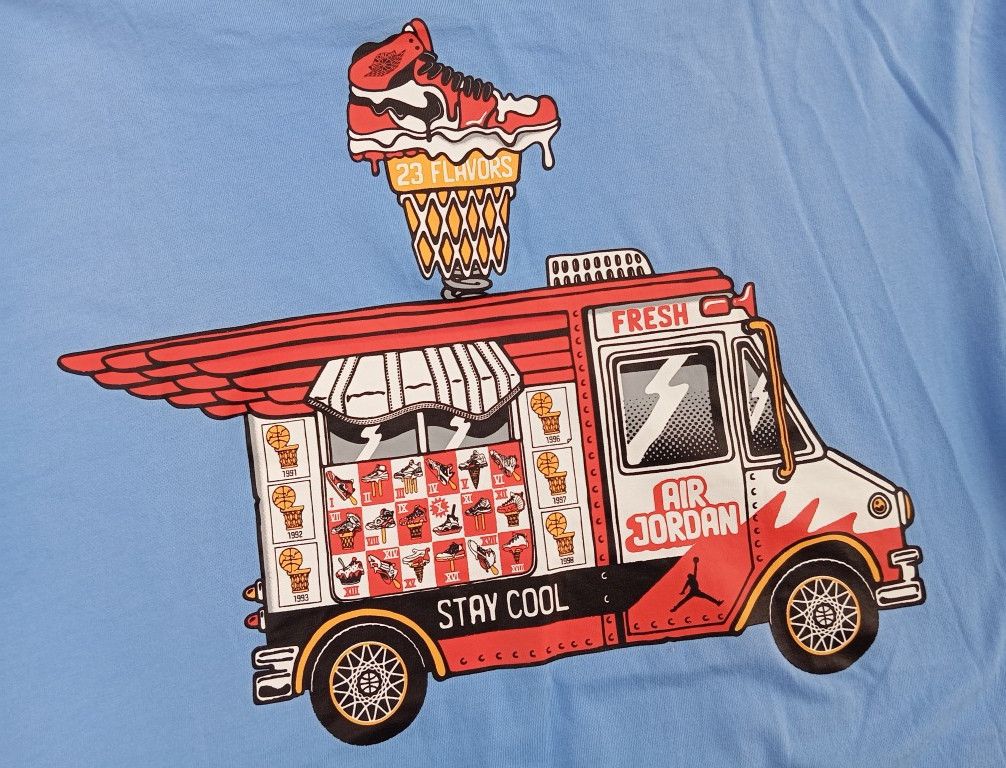 Nike Nike Air Jordan 🏀 Basketball Tshirt Ice Cream Truck 🚚🍦 Size US M / EU 48-50 / 2 - 1 Thumbnail