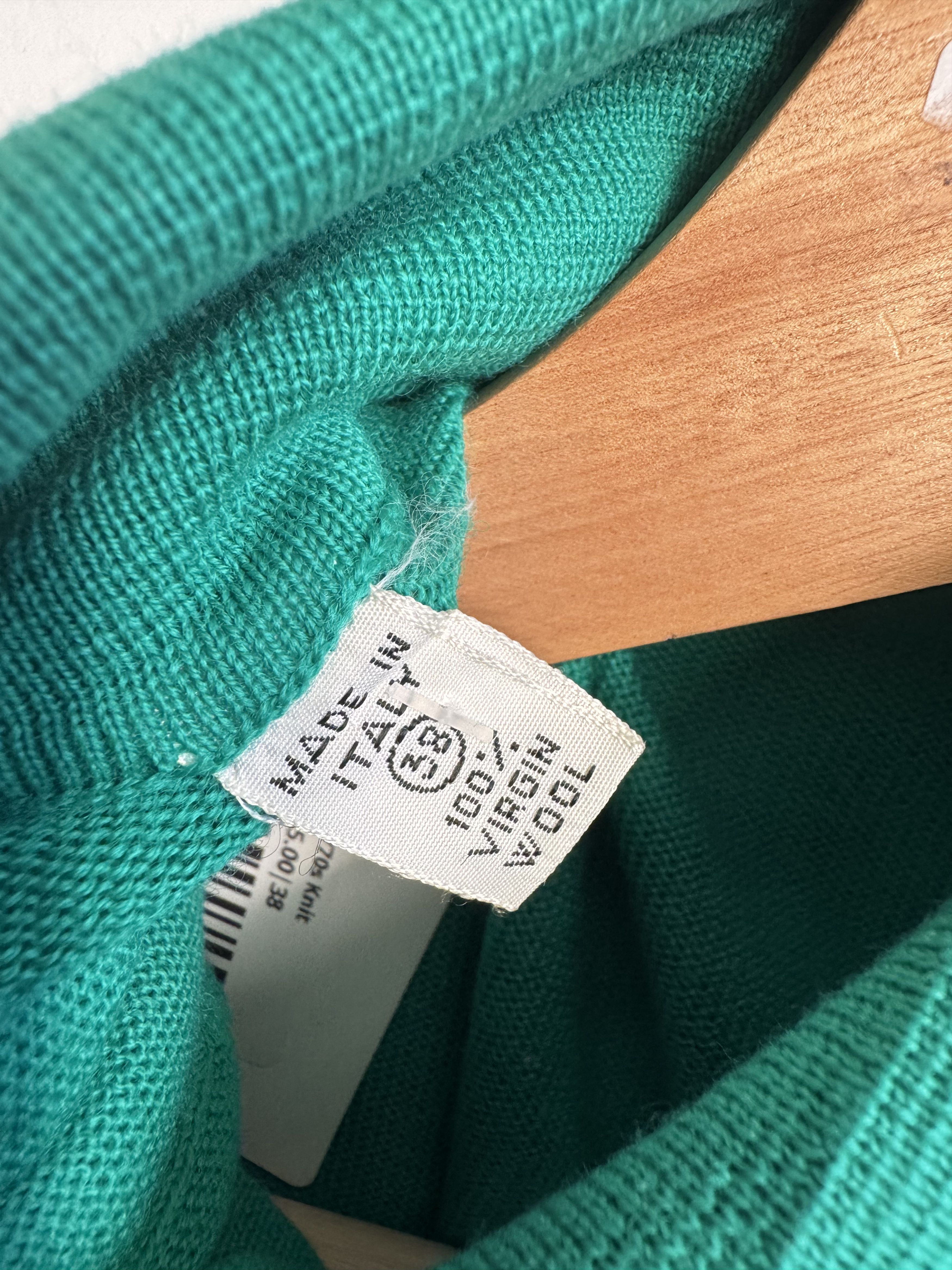 Vintage 60/70s Wool Knit Polo Sweater Size Women's S Size S / US 4 / IT 40 - 4 Thumbnail