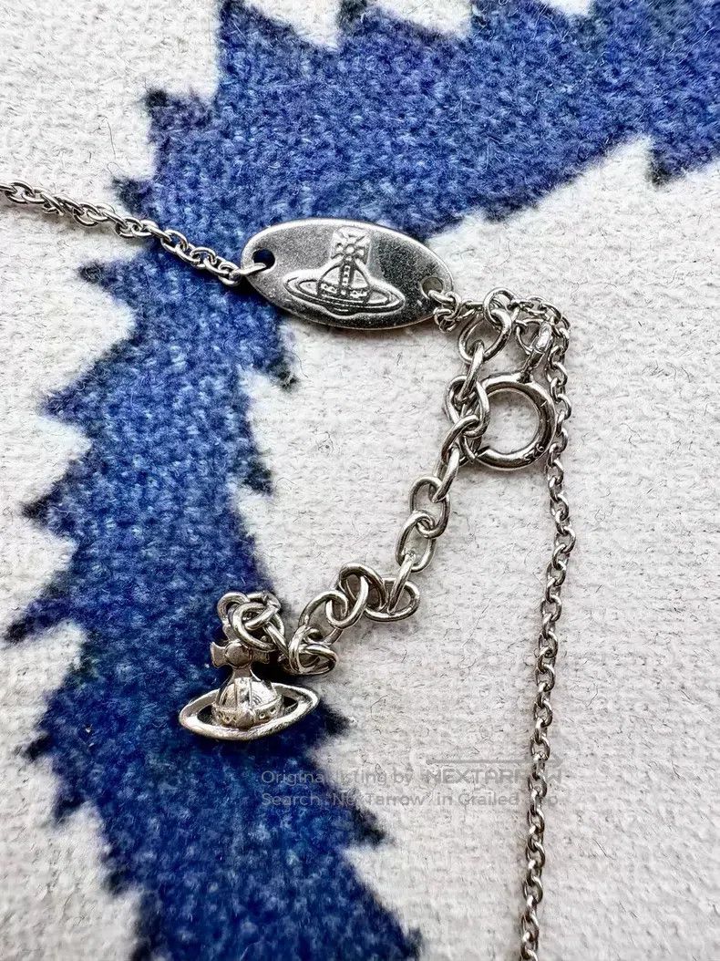 Vivienne Westwood Vivienne Westwood Diamond-encrusted Saturn heart necklace Size ONE SIZE - 6 Thumbnail