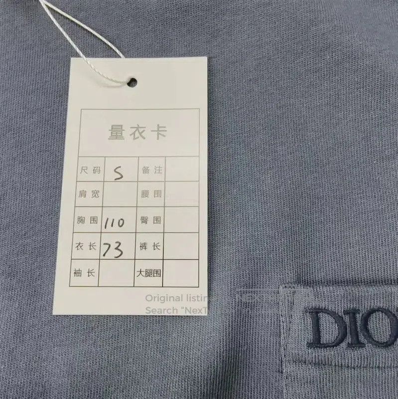 Dior Dior Blue Cotton Men's T-Shirt . Size US S / EU 44-46 / 1 - 5 Thumbnail