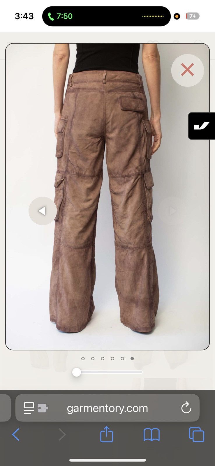 Deadwood Deadwood Prowess Cargo Pant in Brown DEADWOOD Size 25" / US 0 / IT 36 - 7 Thumbnail