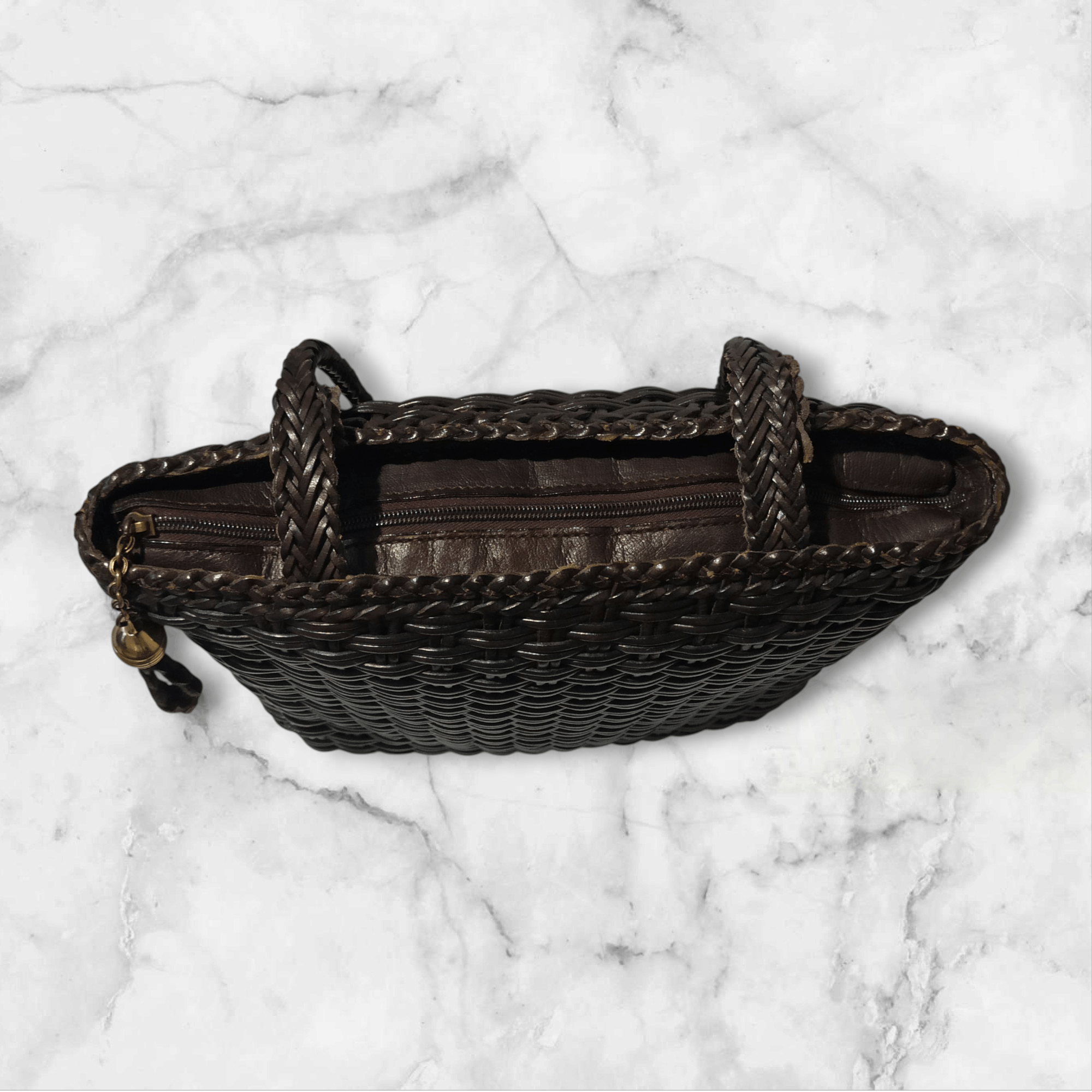 Jaeger Jaeger Woven Leather Shoulder Tote | Made in Italy Size ONE SIZE - 7 Thumbnail