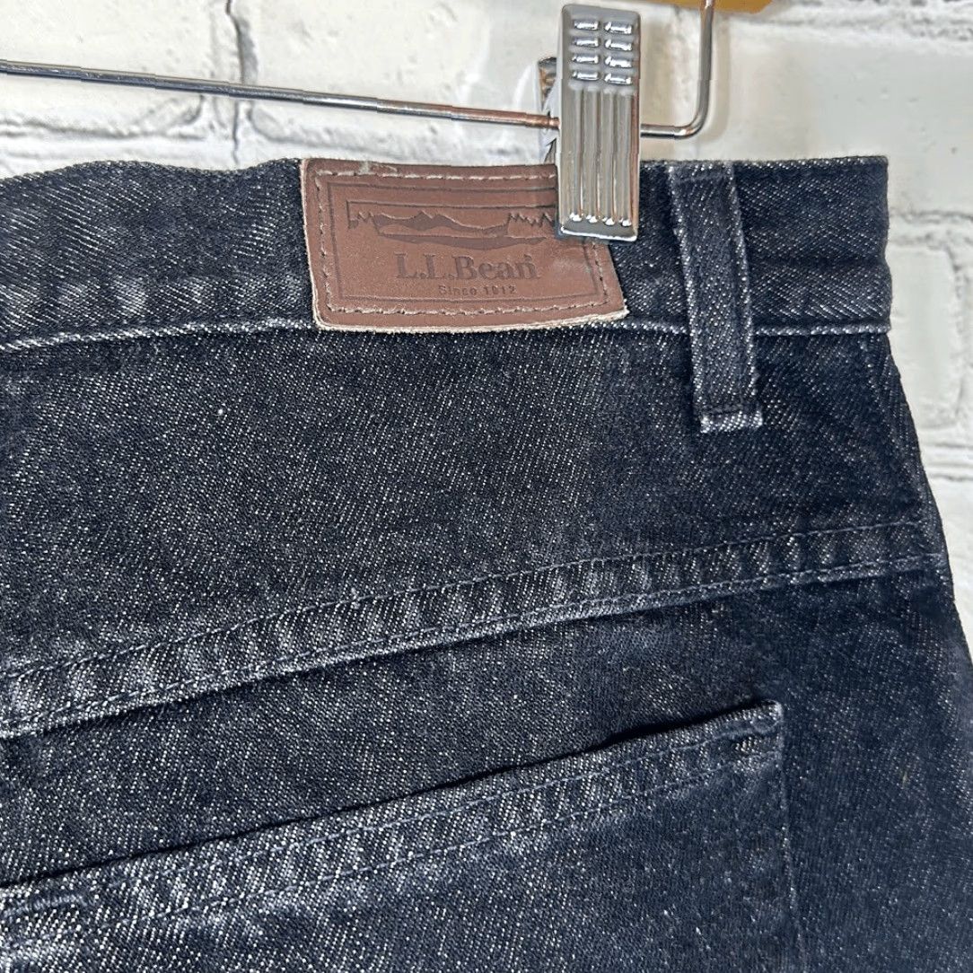Vintage VINTAGE L.L. BEAN Jeans Denim Relaxed Fit Black 14 Women Size 14 Black Jeans Straight 27 Inseam Womens Size 36" / US 14 / IT 50 - 4 Thumbnail