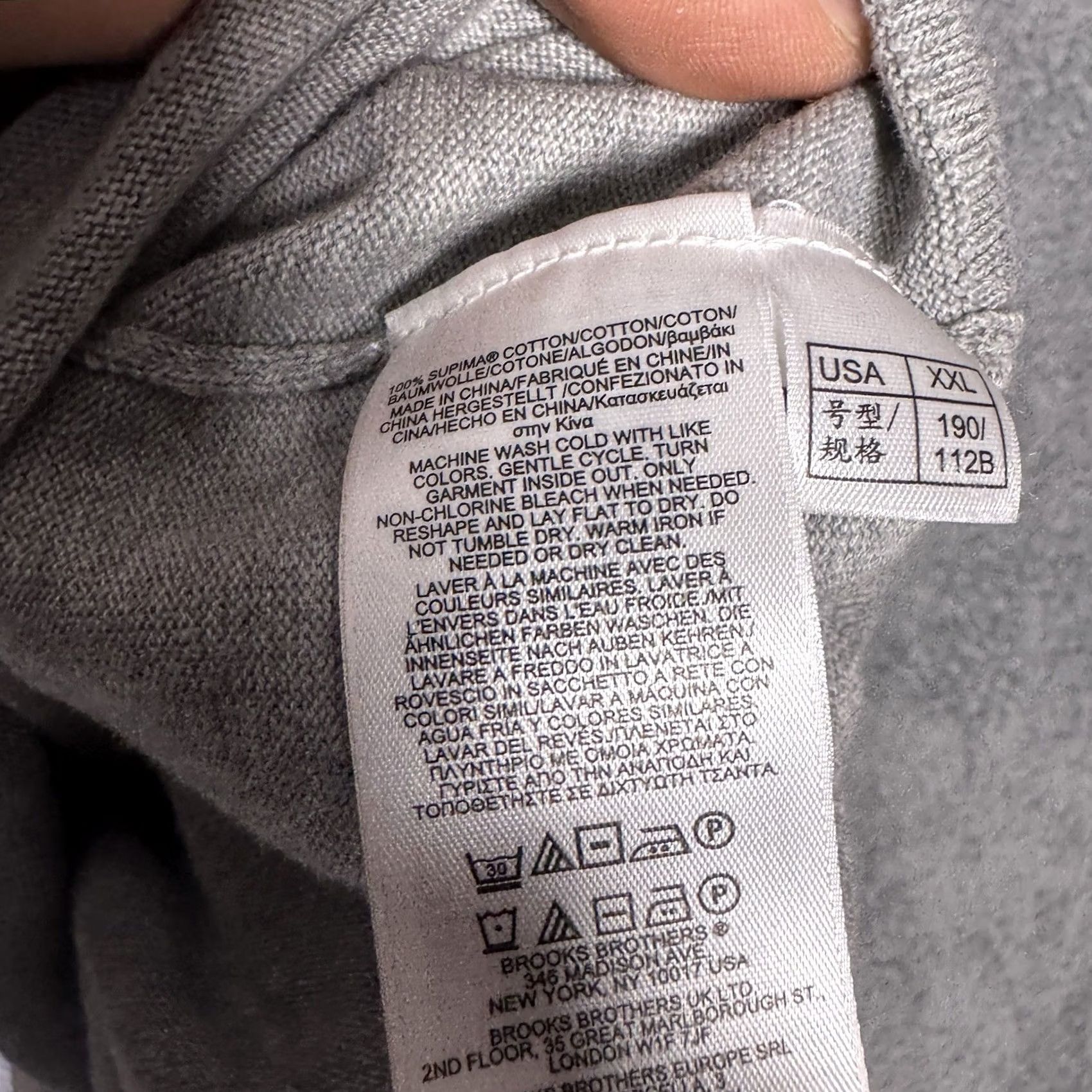 Brooks Brothers Brooks Brothers Sweater Mens 2XL Pullover Knit 1/4 Zip Mock Neck Carded Grey Cotton Regular 2XL Mens Zip Sweatshirt Size US XXL / EU 58 / 5 - 5 Thumbnail