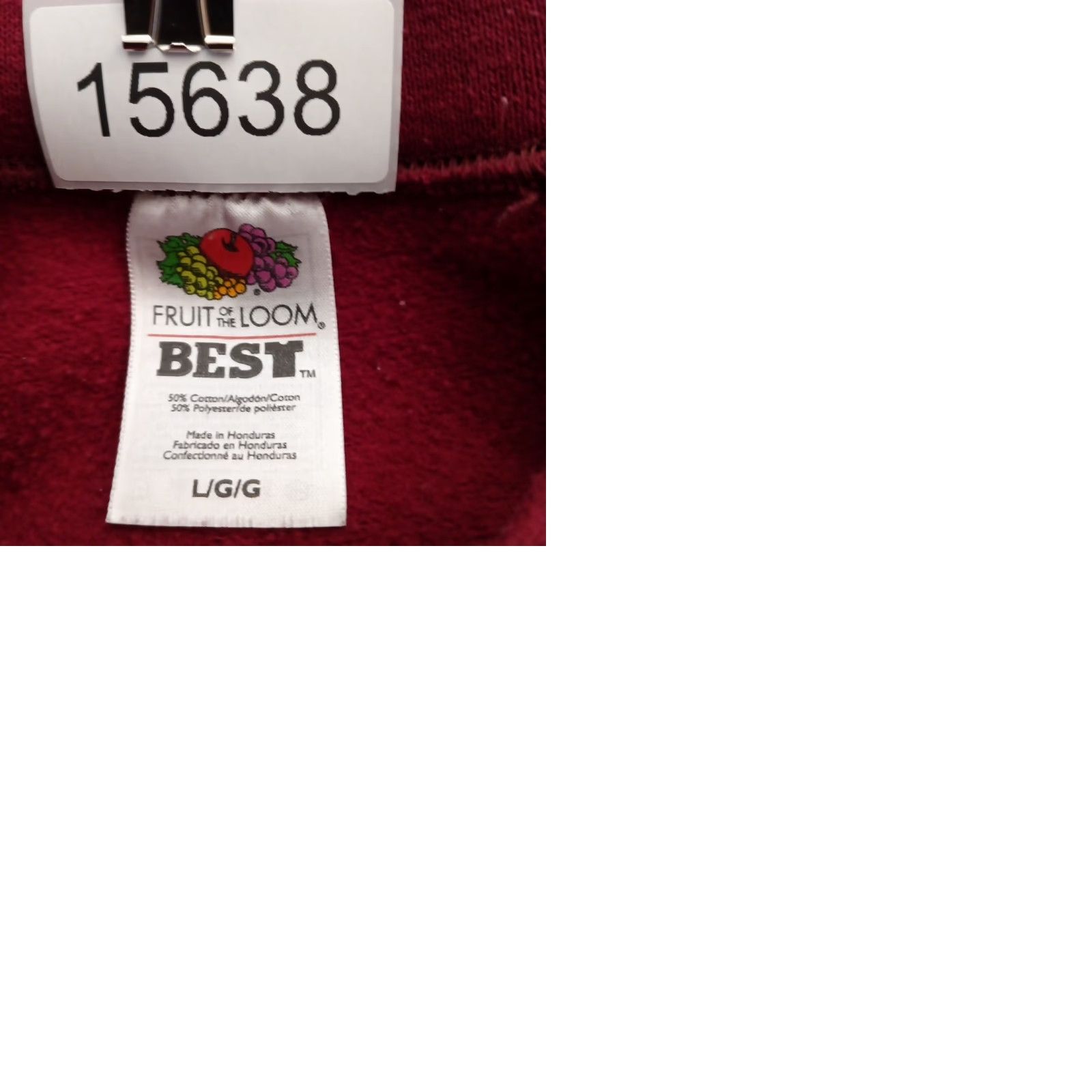 Fruit Of The Loom VINTAGE Fruit of the Loom Sweatshirt Mens Large Red Long Sleeve Pullover 2005 Crew Neck Cotton Blend Fleece Size US L / EU 52-54 / 3 - 9 Thumbnail