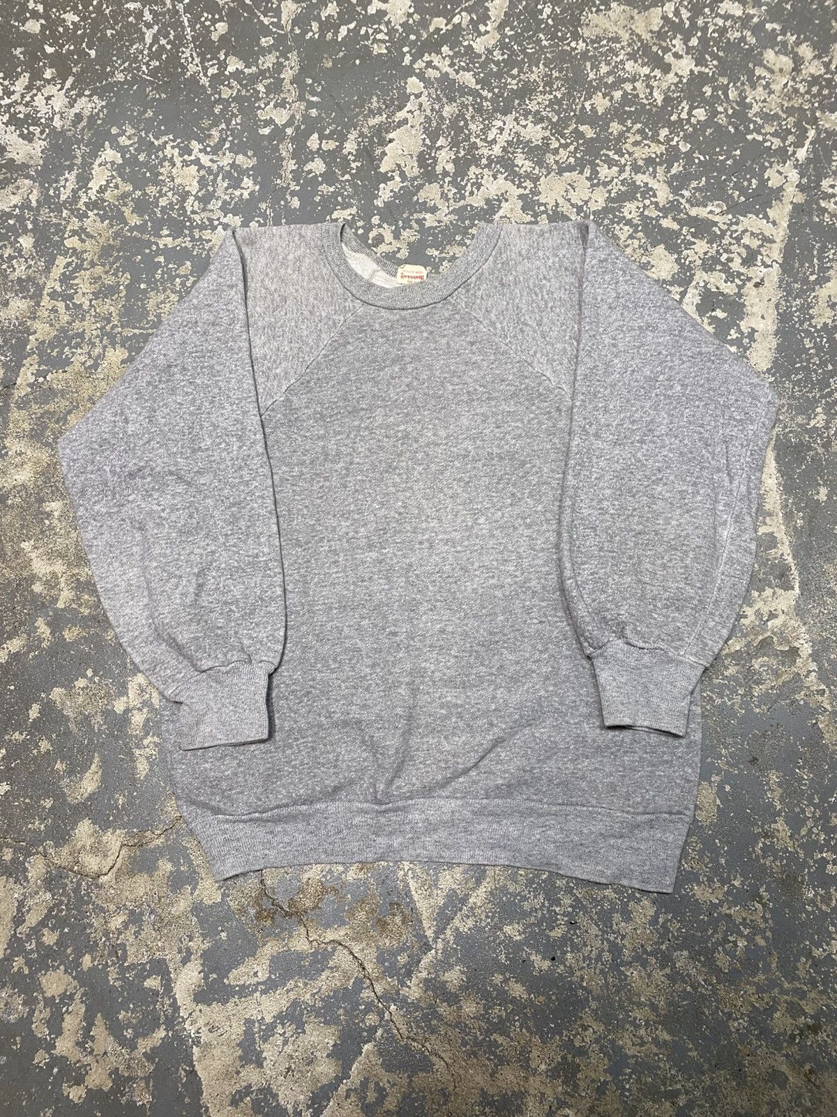 Vintage True Vintage Healthknit Blank Grey 60s Crewneck Sweatshirt Size US M / EU 48-50 / 2 - 1 Thumbnail