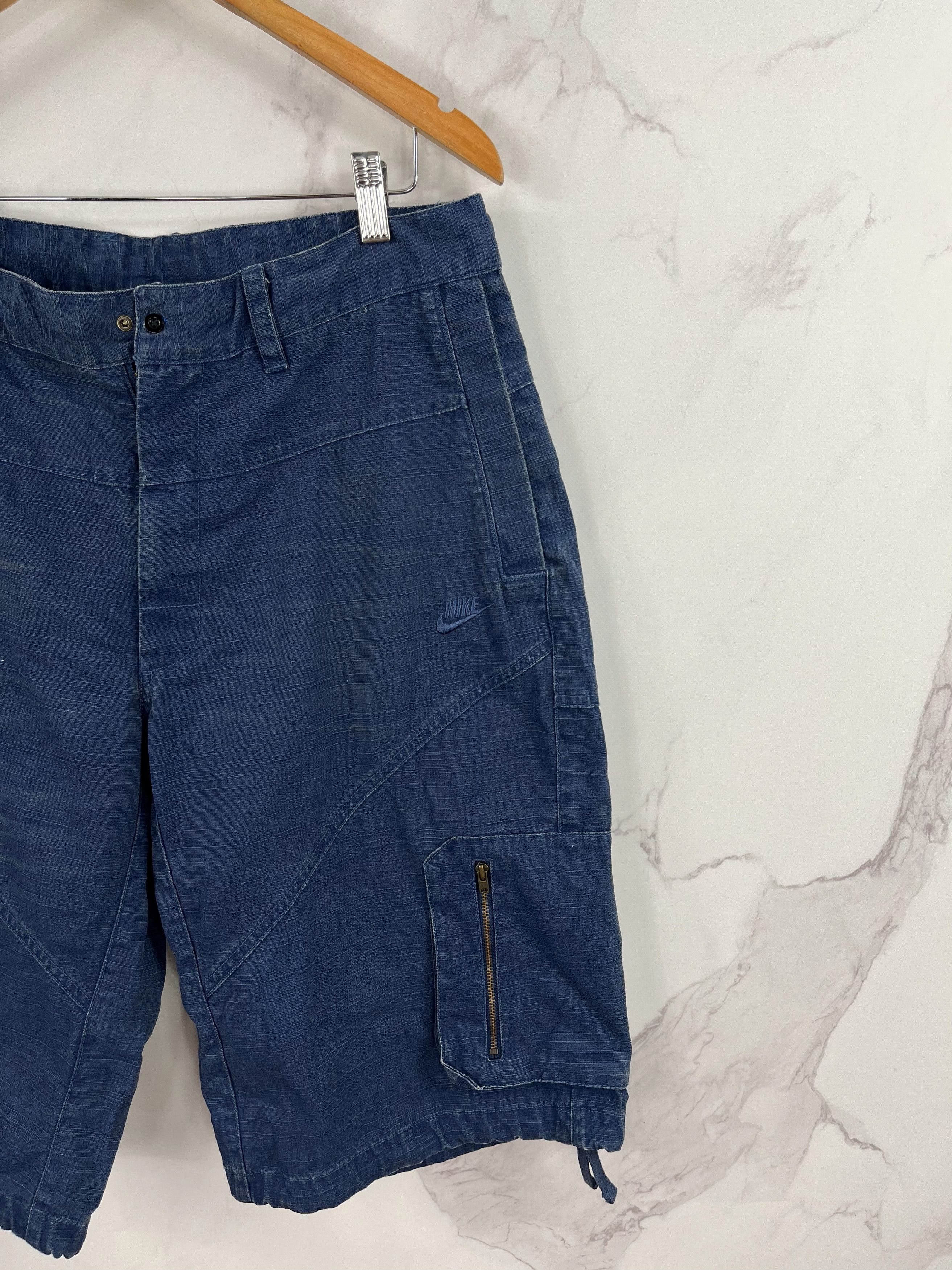 Nike Vintage Nike Denim Shorts Emboidered Logo Size L Size US 36 / EU 52 - 3 Thumbnail