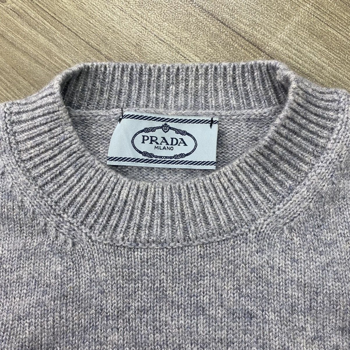 Prada Luxury Prada Milano Cashmere Cozy Grey Wool Sweatshirt Size US M / EU 48-50 / 2 - 5 Thumbnail