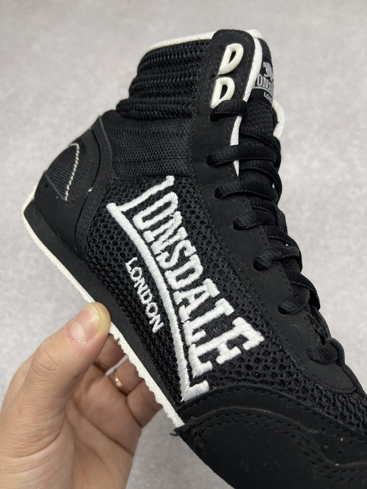 Lonsdale Mens Lonsdale Contender Boxing Sneakers Boots Black Size US 5 / EU 37 - 6 Thumbnail