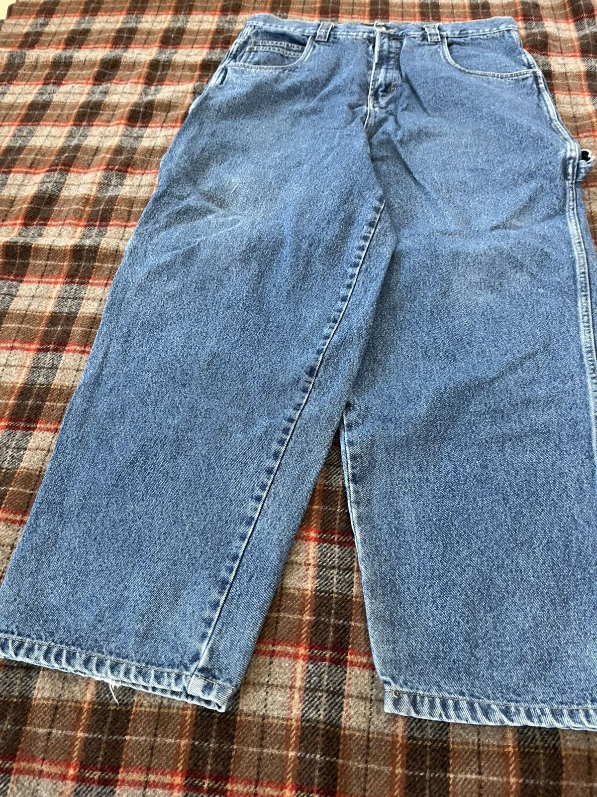 Other Vintage Y2K 2000’s Wide leg Baggy skater denim Jeans Size US 37 - 2 Thumbnail