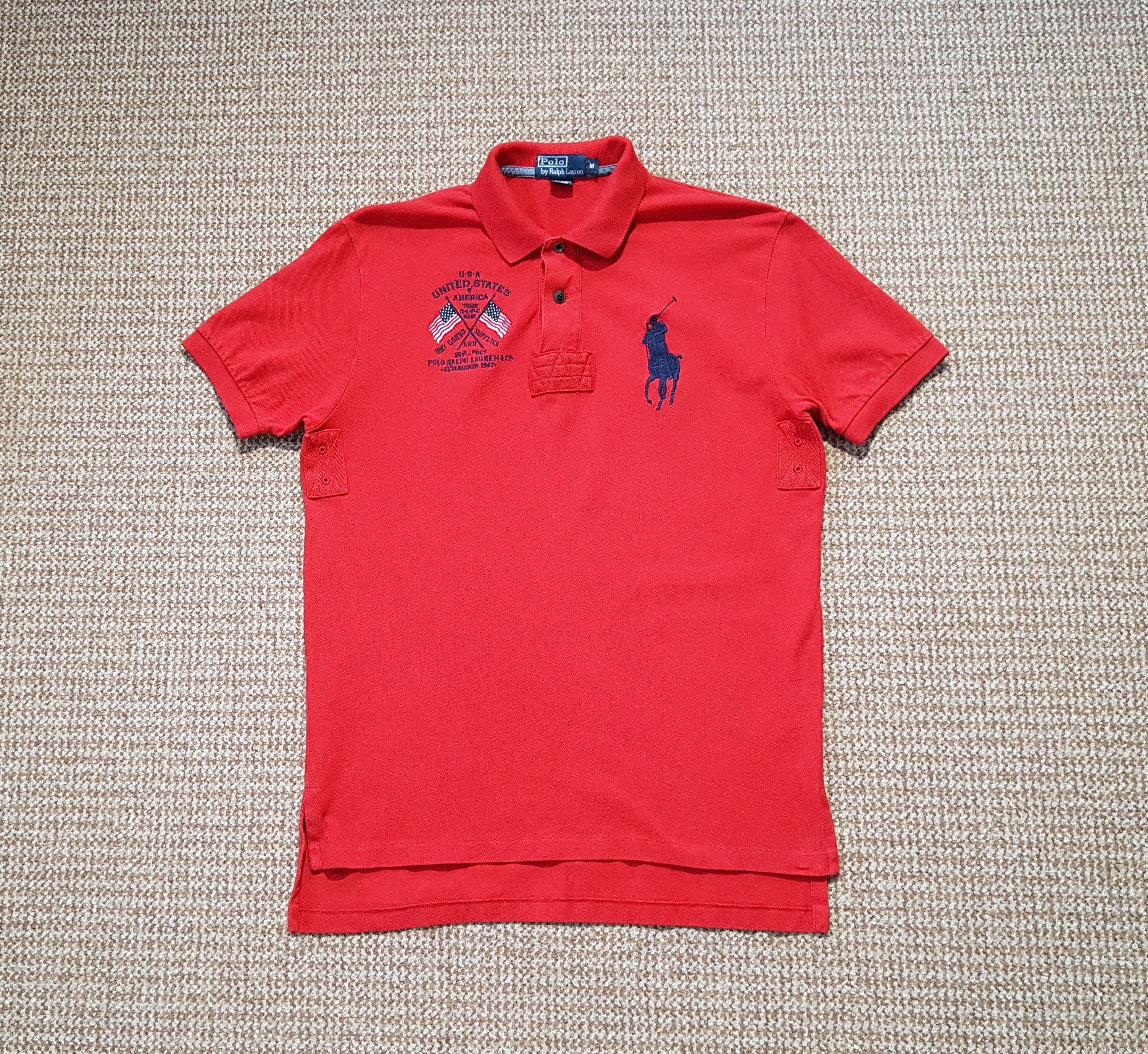 Polo Ralph Lauren Vintage Ralph Lauren Polo Shirt USA Big Logo sz M Size US M / EU 48-50 / 2 - 1 Thumbnail