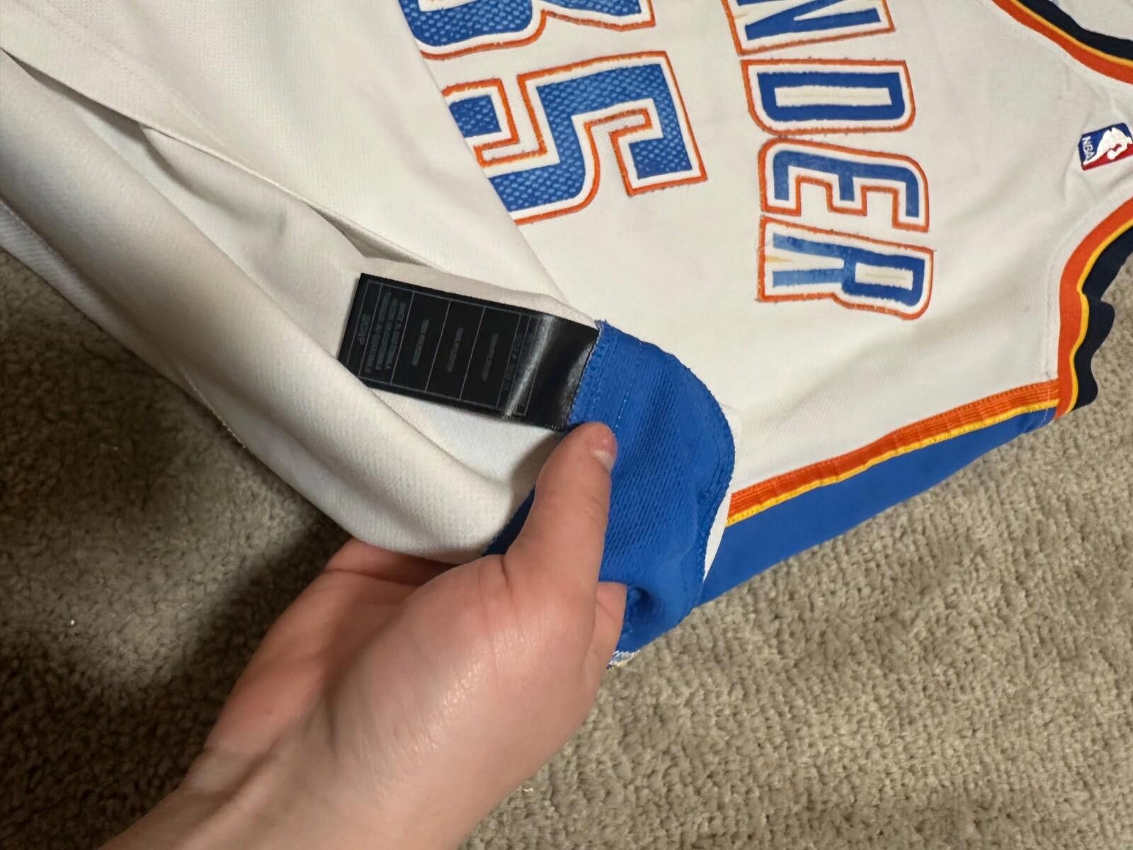 Adidas NBA OKLAHOMA CITY THUNDER BASKETBALL SHIRT Size S #35 DURANT Size US S / EU 44-46 / 1 - 5 Thumbnail