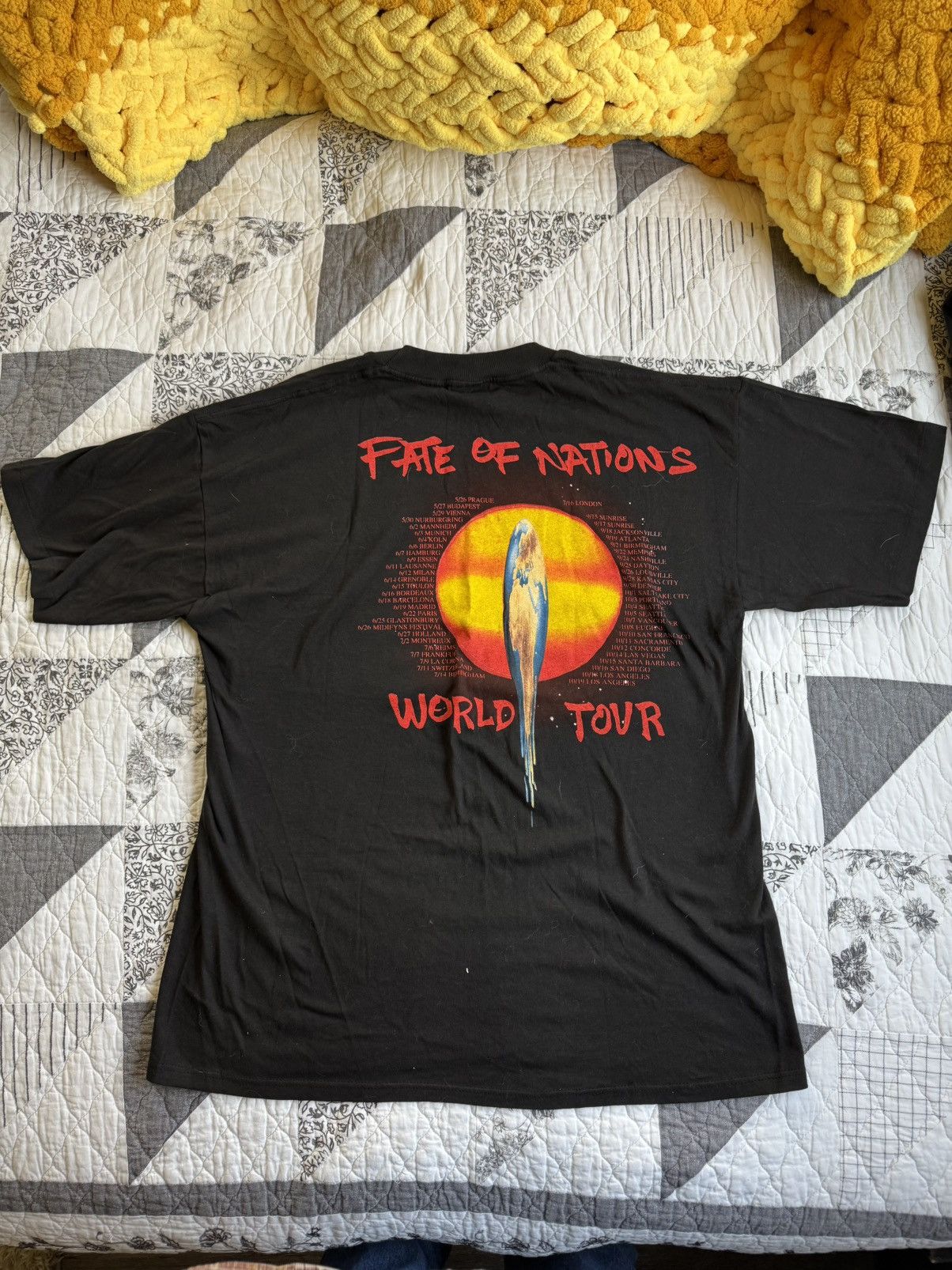 Other Vintage Single Stitch 1993 Robert Plant World Tour Tee Size US XL / EU 56 / 4 - 2 Thumbnail