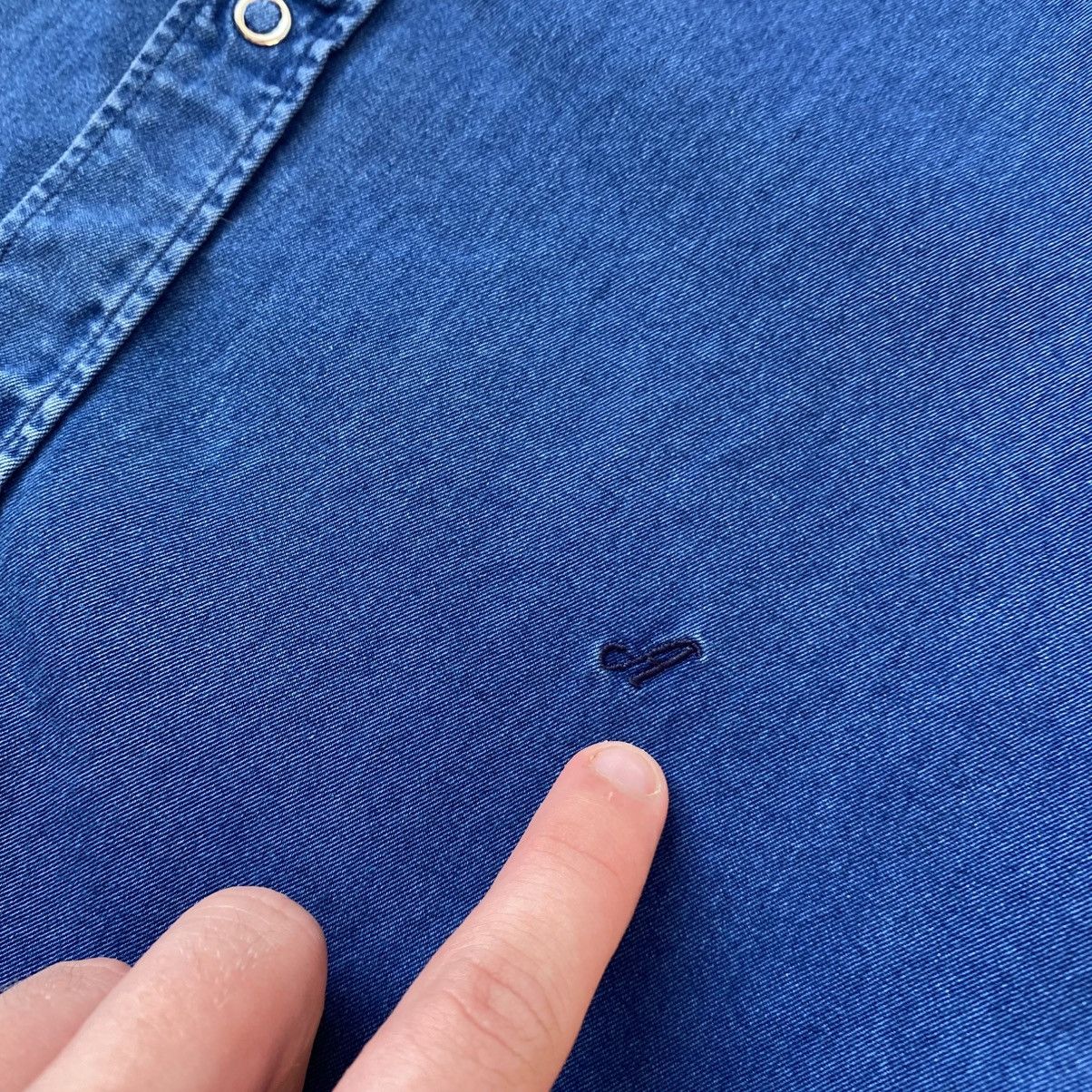 Acne Studios Luxury Acne Studios Small logo basic denim button up shirt Size US M / EU 48-50 / 2 - 5 Thumbnail