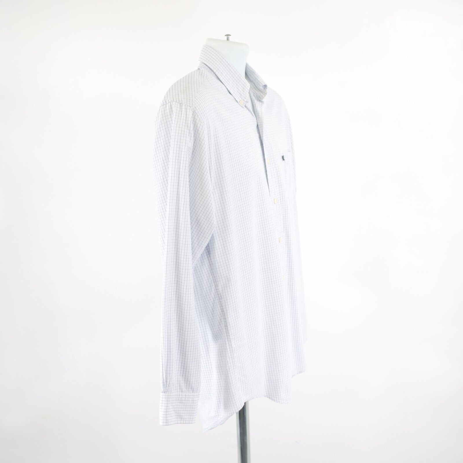 Brooks Brothers Brooks Brothers 346 Small White Purple Blue Check Collared D Size US S / EU 44-46 / 1 - 8 Thumbnail
