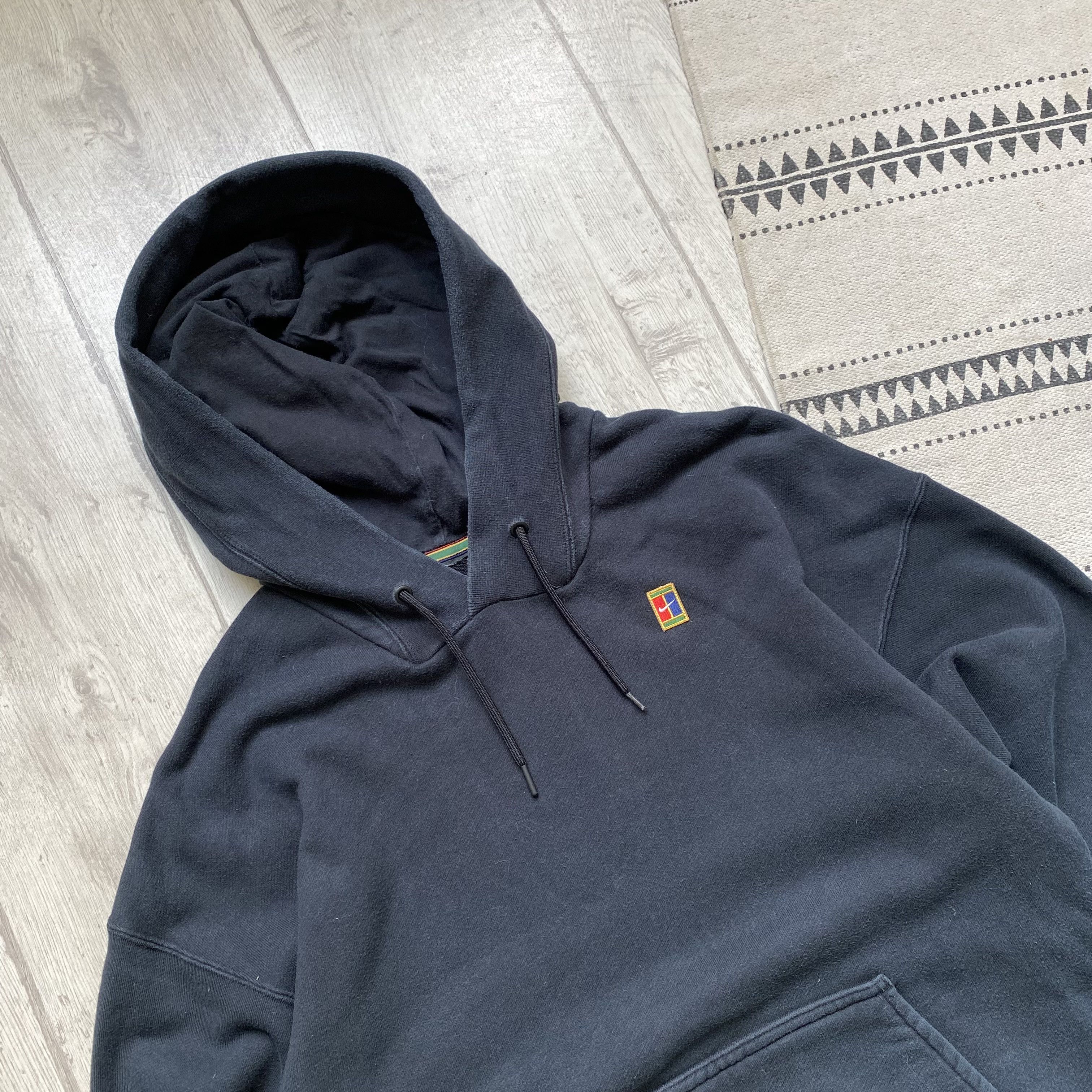 Nike 🦍 Faded Nike Court heavy Boxy hoodie Y2K Size US S / EU 44-46 / 1 - 2 Thumbnail