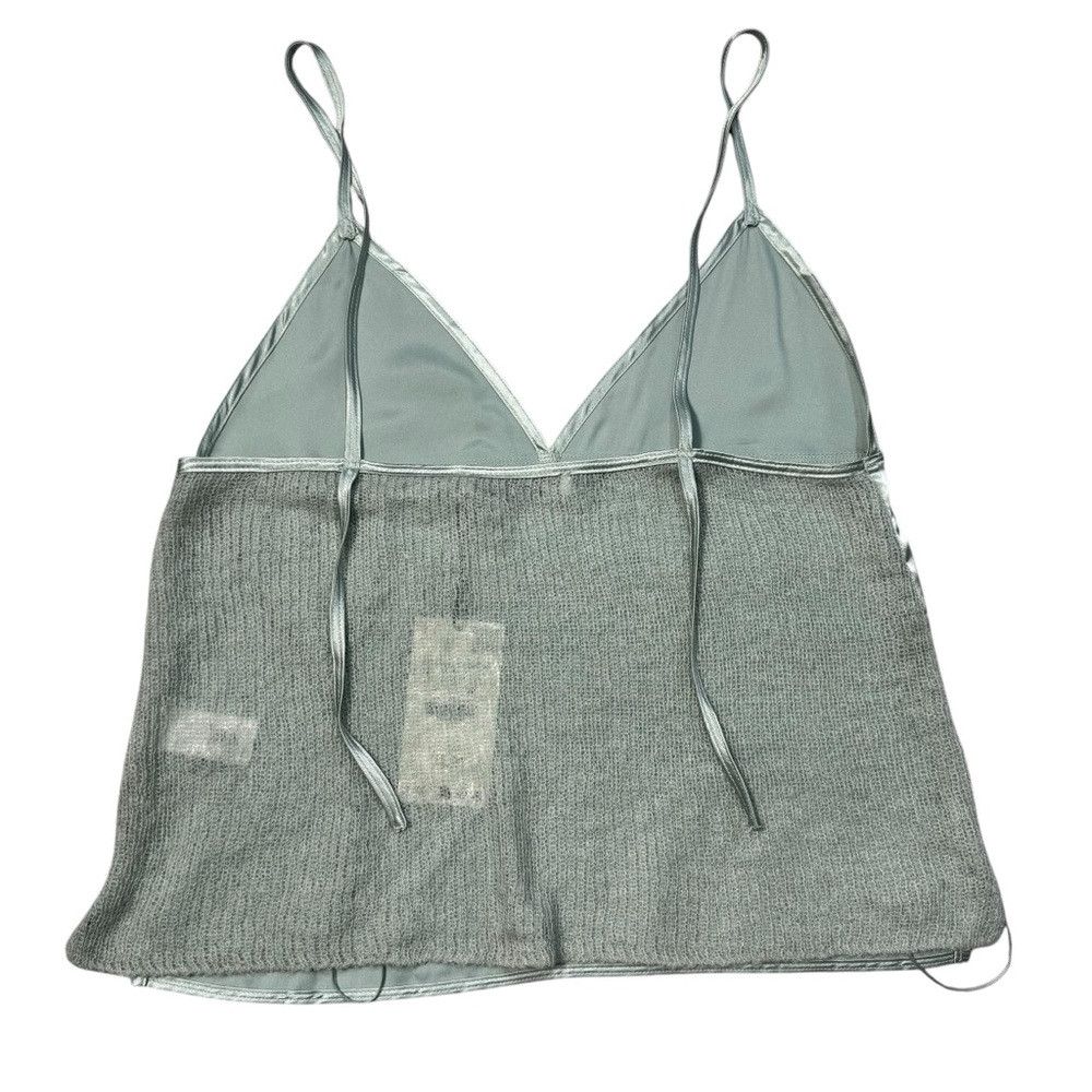 Zara NWT New ZARA Mixed Media Cami Mint Top SIze L Size L / US 10 / IT 46 - 7 Thumbnail
