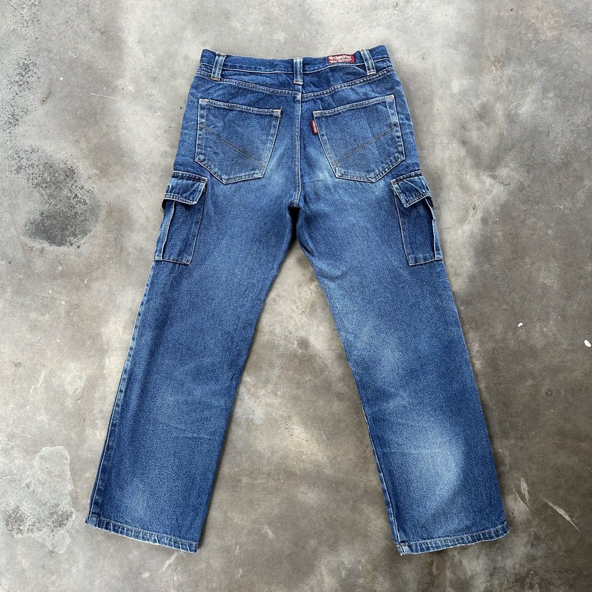 Japanese Brand Vintage Japanese Cargo Denim Raw Distressed Jean Size 31 Size US 31 - 10 Thumbnail