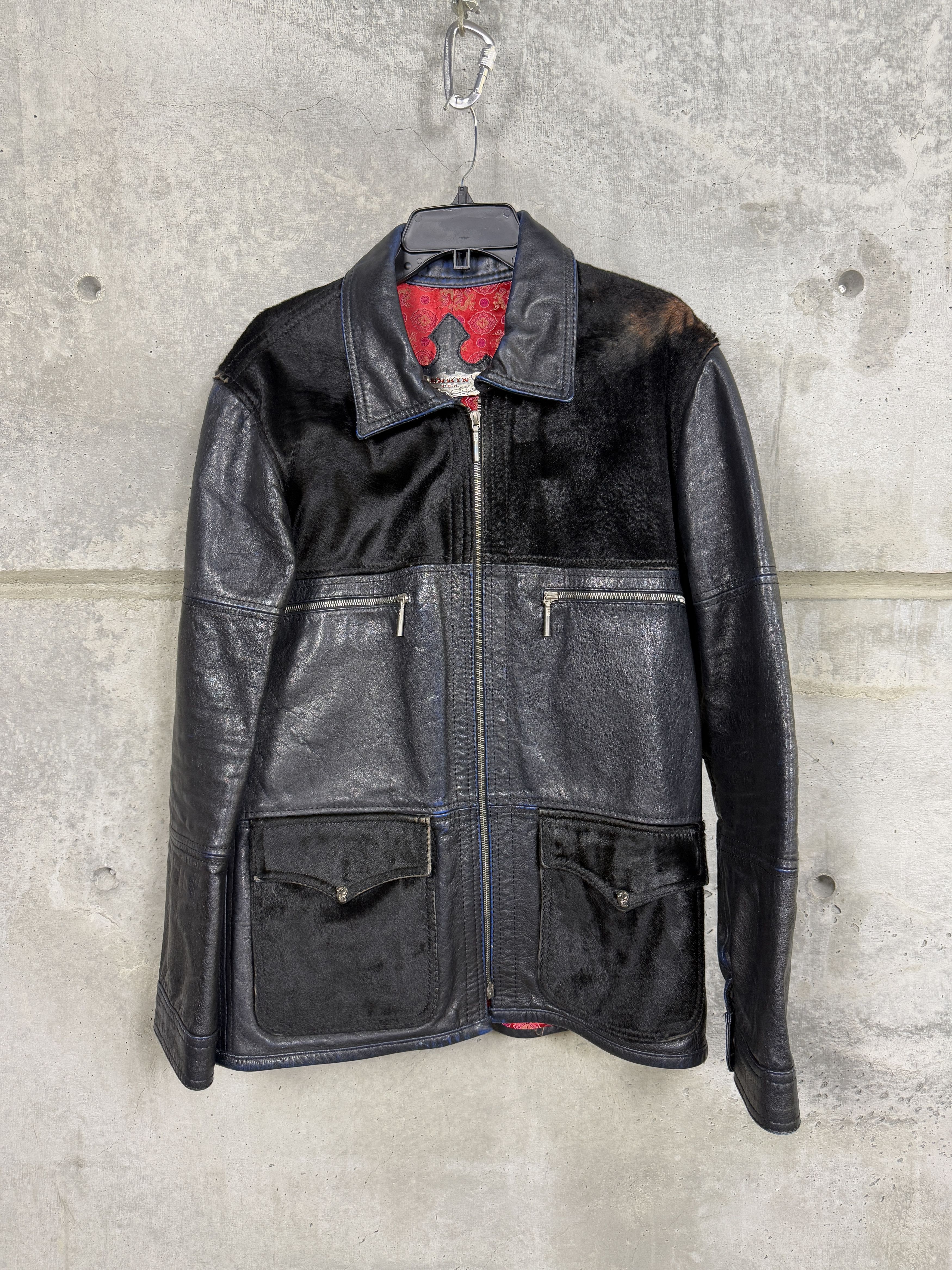 Other Skkin USA Leather Jacket Size US L / EU 52-54 / 3 - 1 Thumbnail