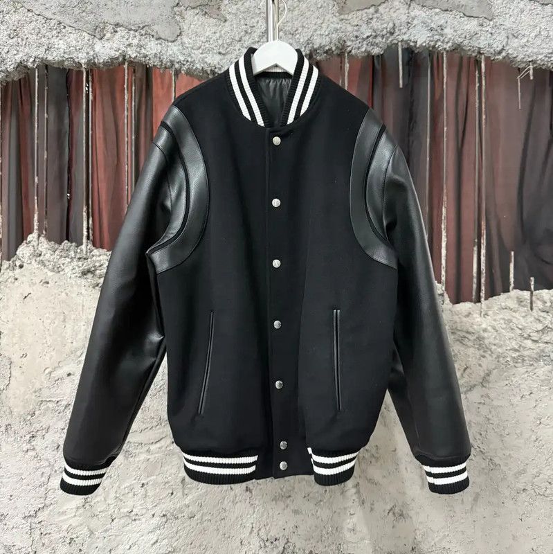 Balmain Balmain Black Long Sleeve Varsity Jacket 0089 Size US M / EU 48-50 / 2 - 1 Thumbnail