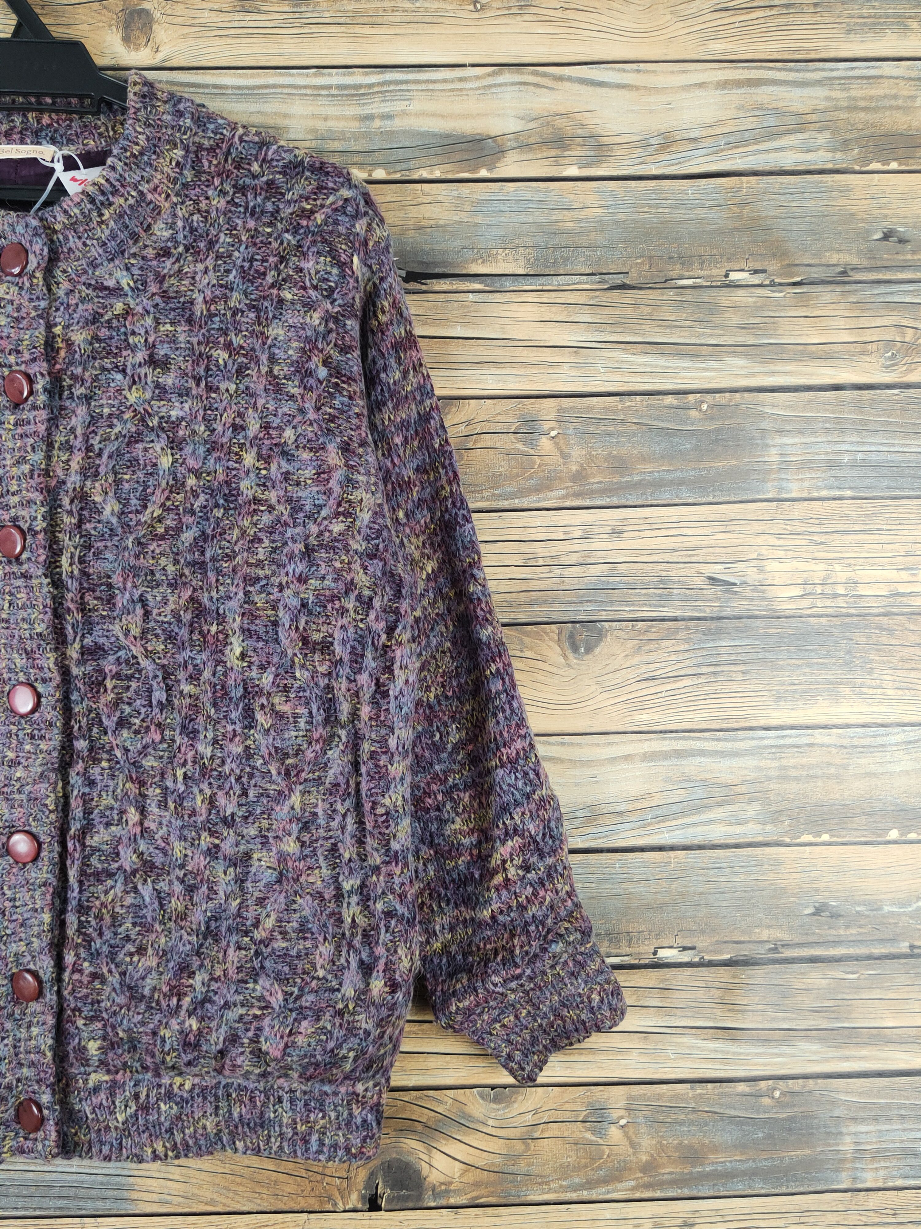 Japanese Brand × Vintage Bel Sogno Purple Knitwear Sweaters #W1439 Size S / US 4 / IT 40 - 5 Thumbnail