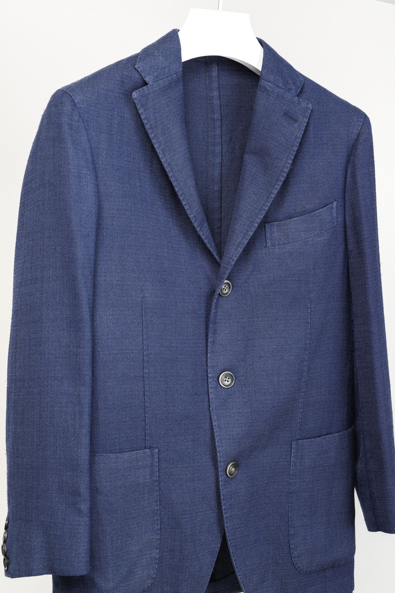 Boglioli Boglioli Blue Wool & Silk Lightweight K-Jacket Blazer Size 36R - 3 Thumbnail